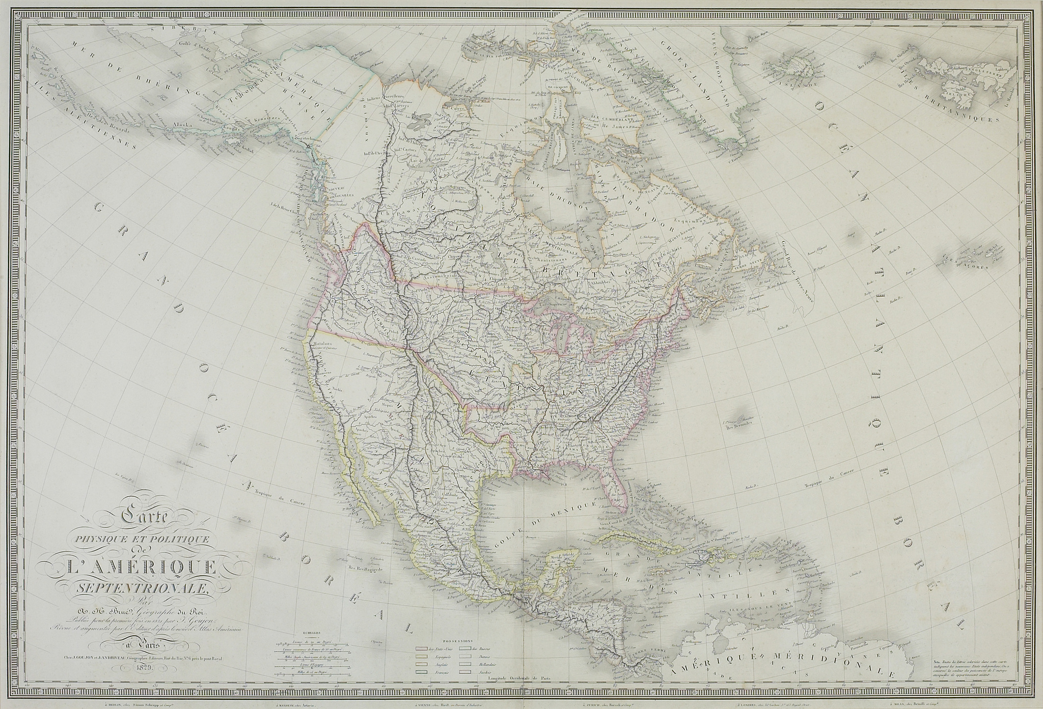 map of north america