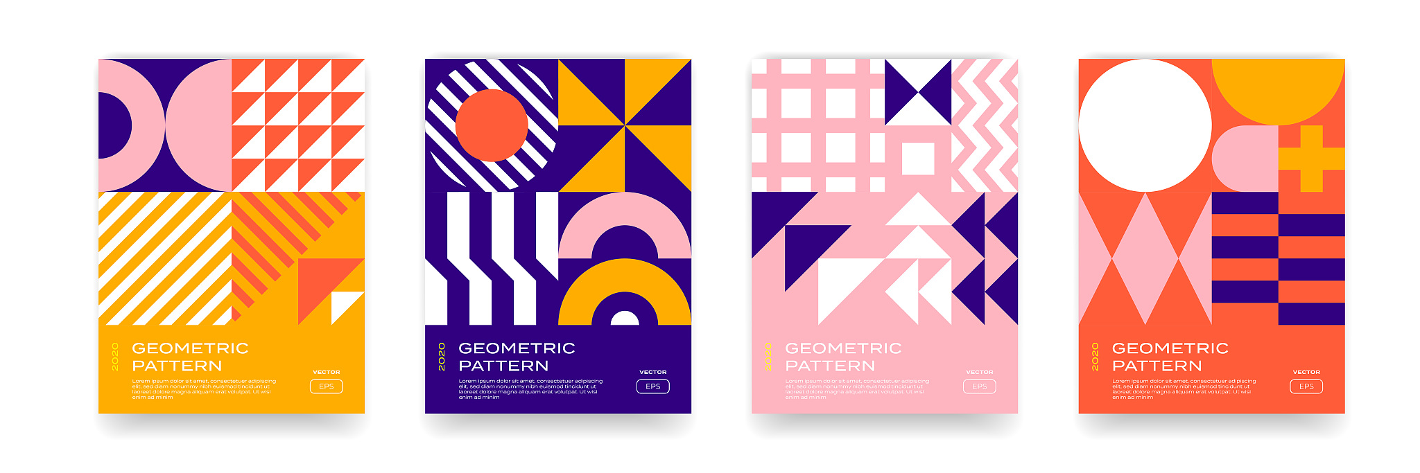 bauhaus pattern background, abstract geometric minimal vector ci