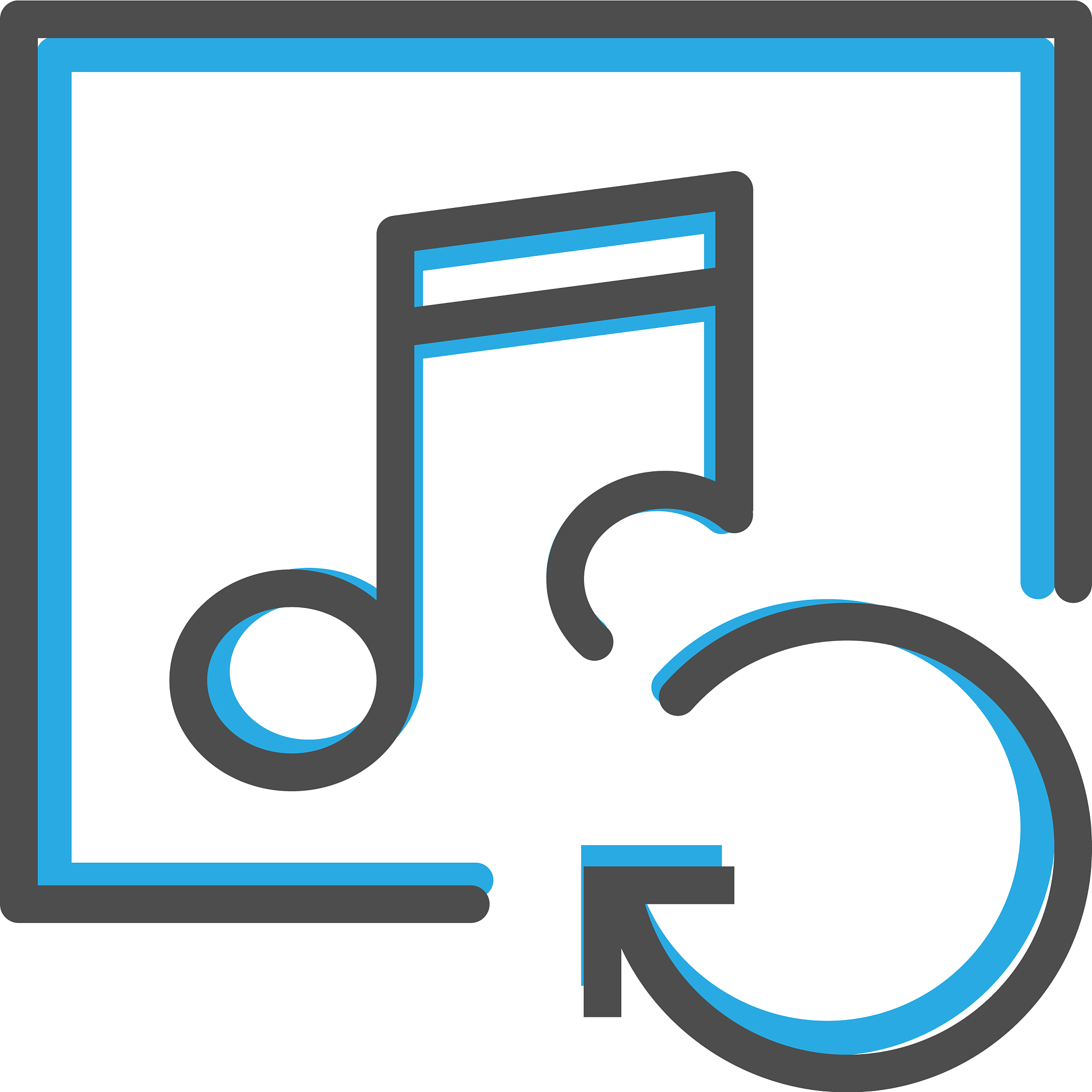 music player icon design interaction icon line