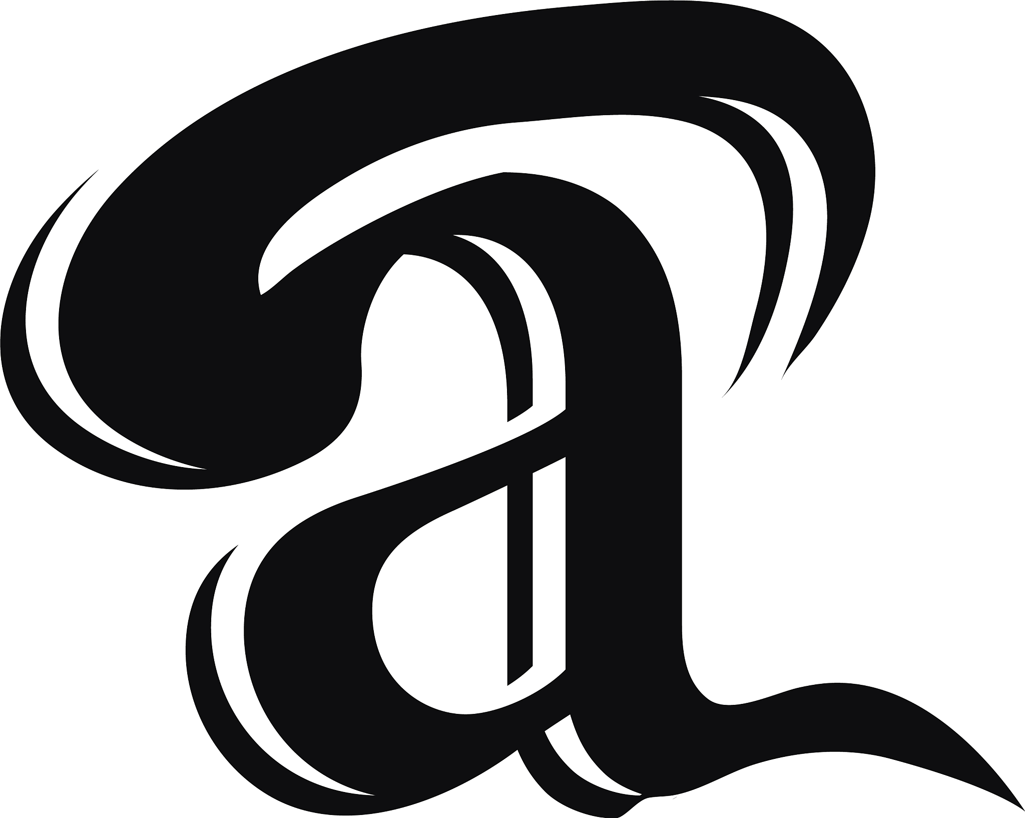 leter a logo with bold shapes and luxury icon