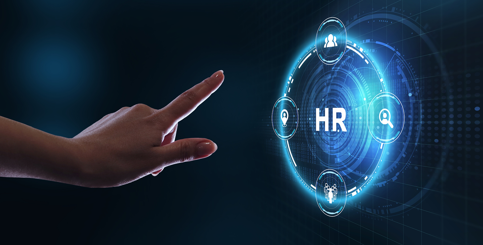 business, technology, internet and network concept. human resour