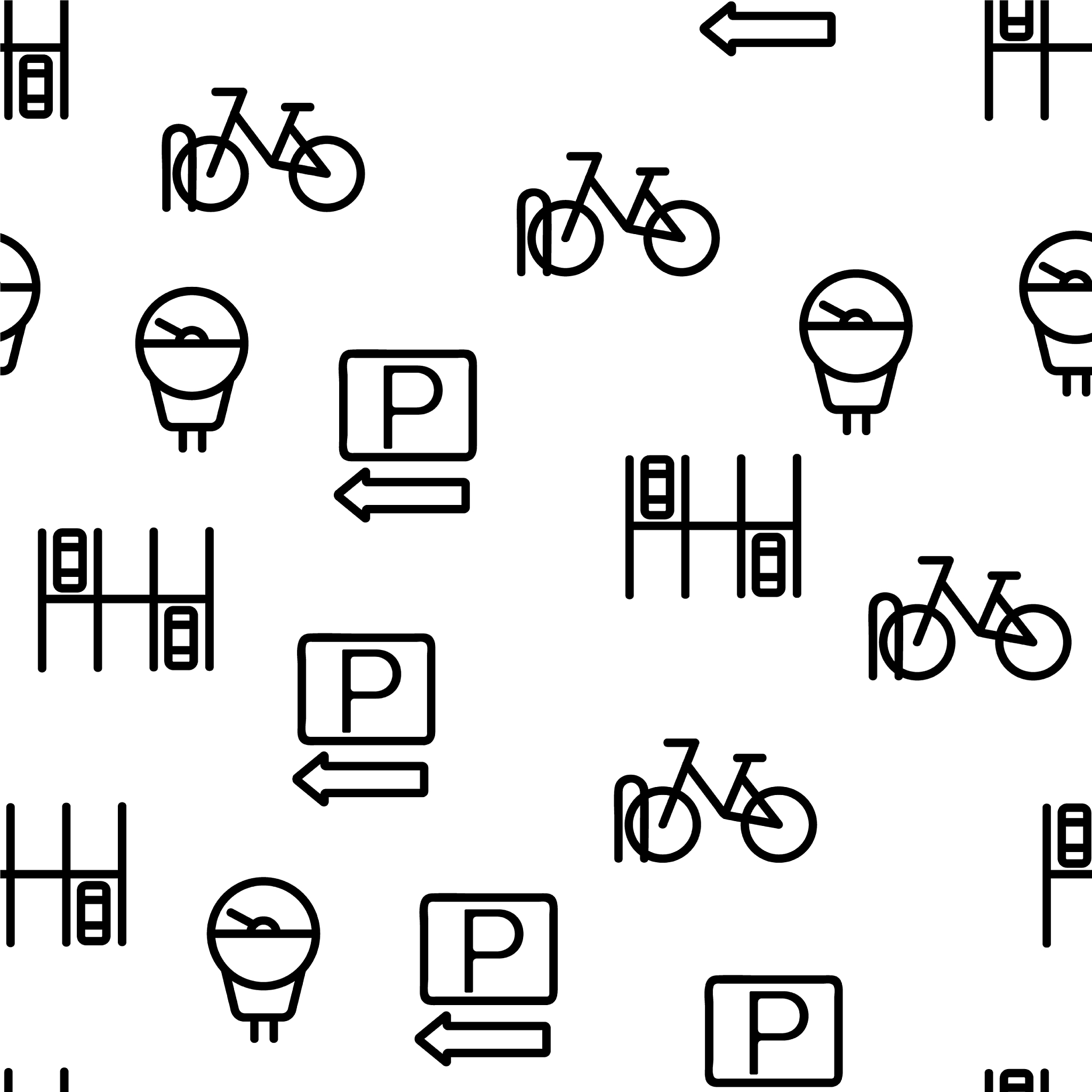 parking seamless pattern