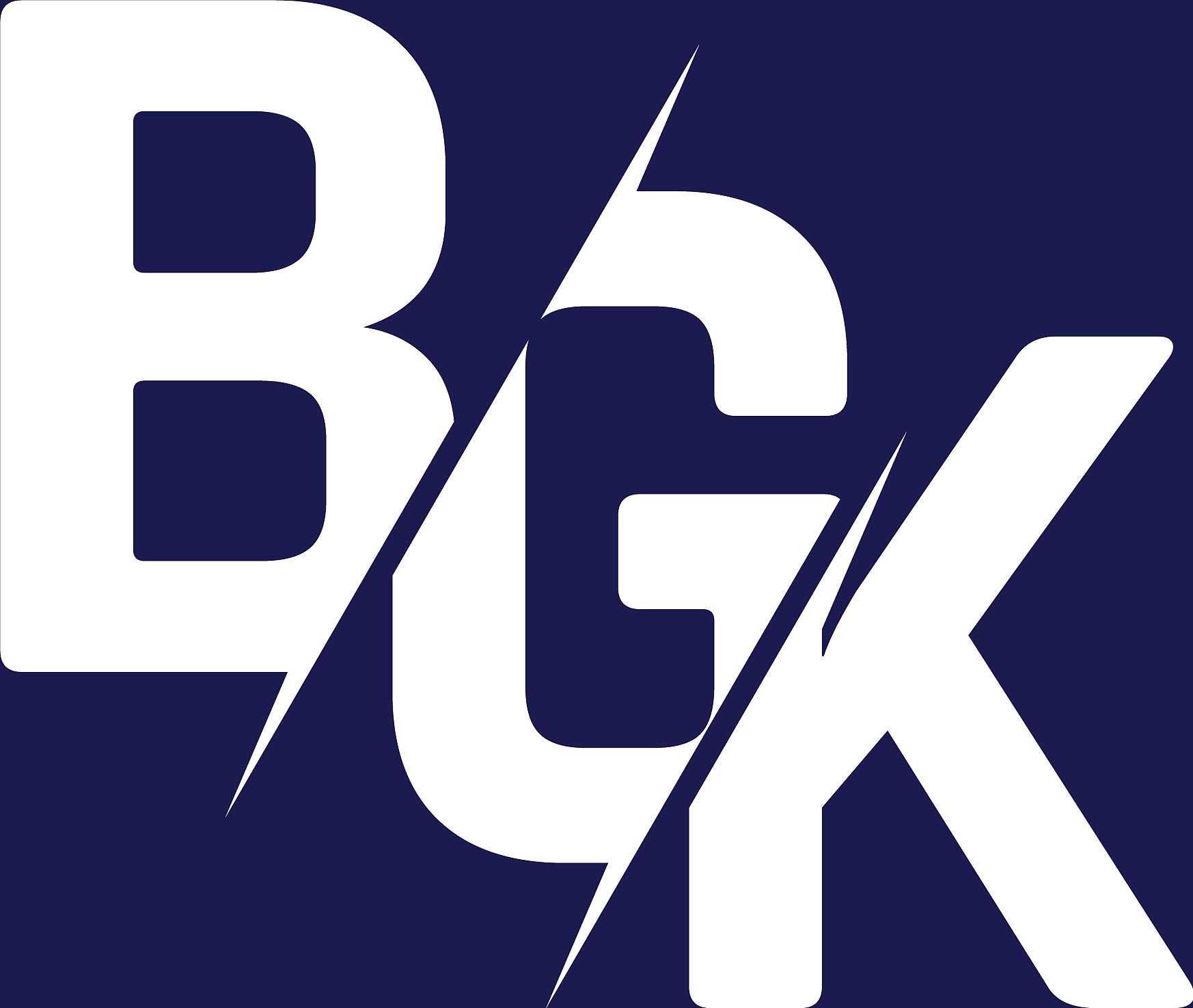 monogram letters initial logo design bgk