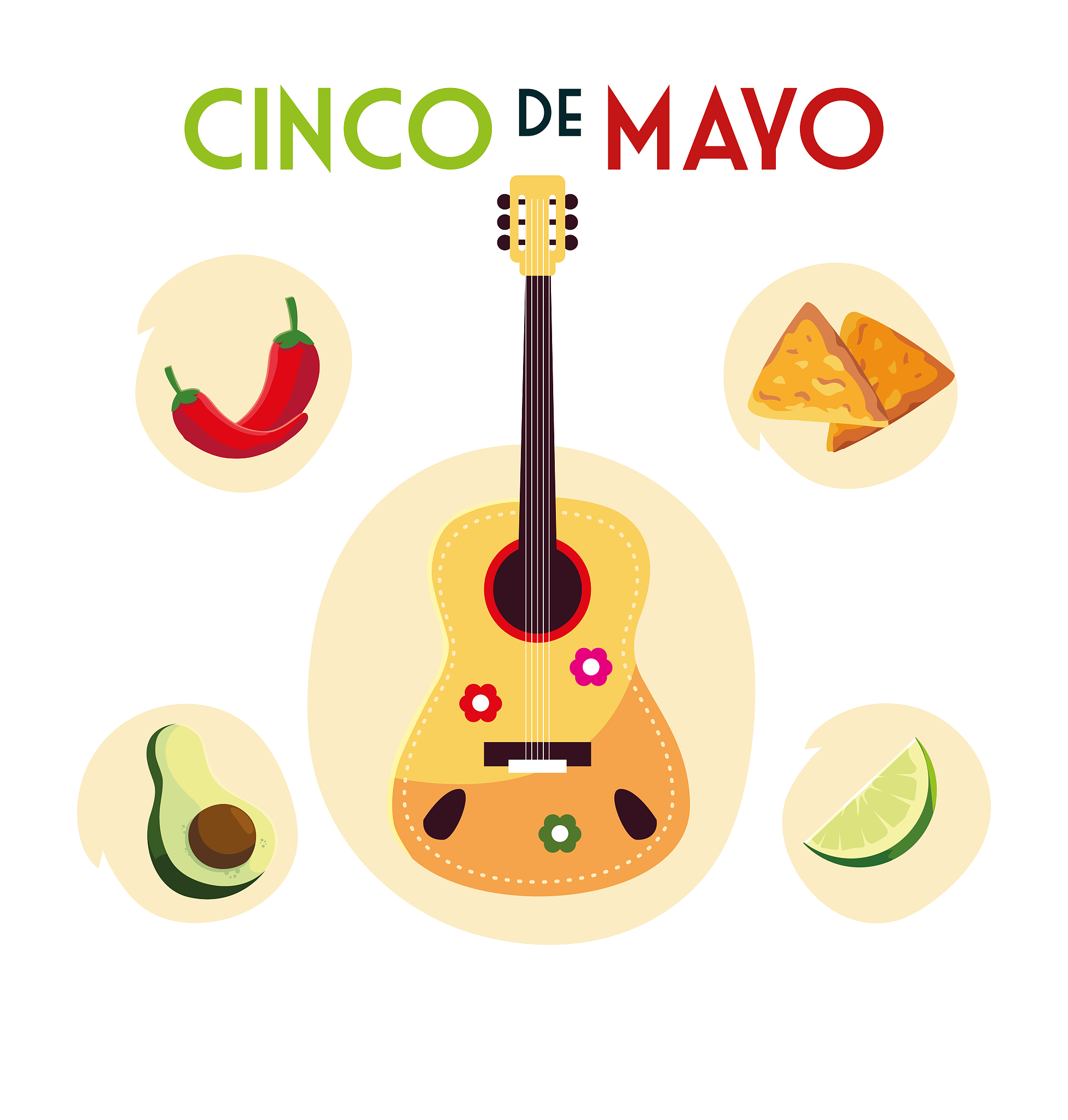 card cinco de mayo with symbol mexican