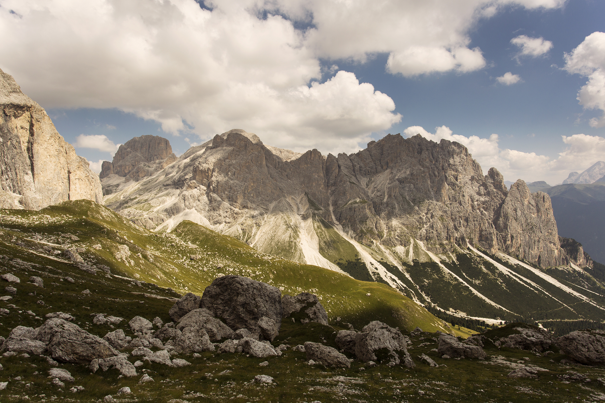 beautiful landscape on dolomites mountain, italy