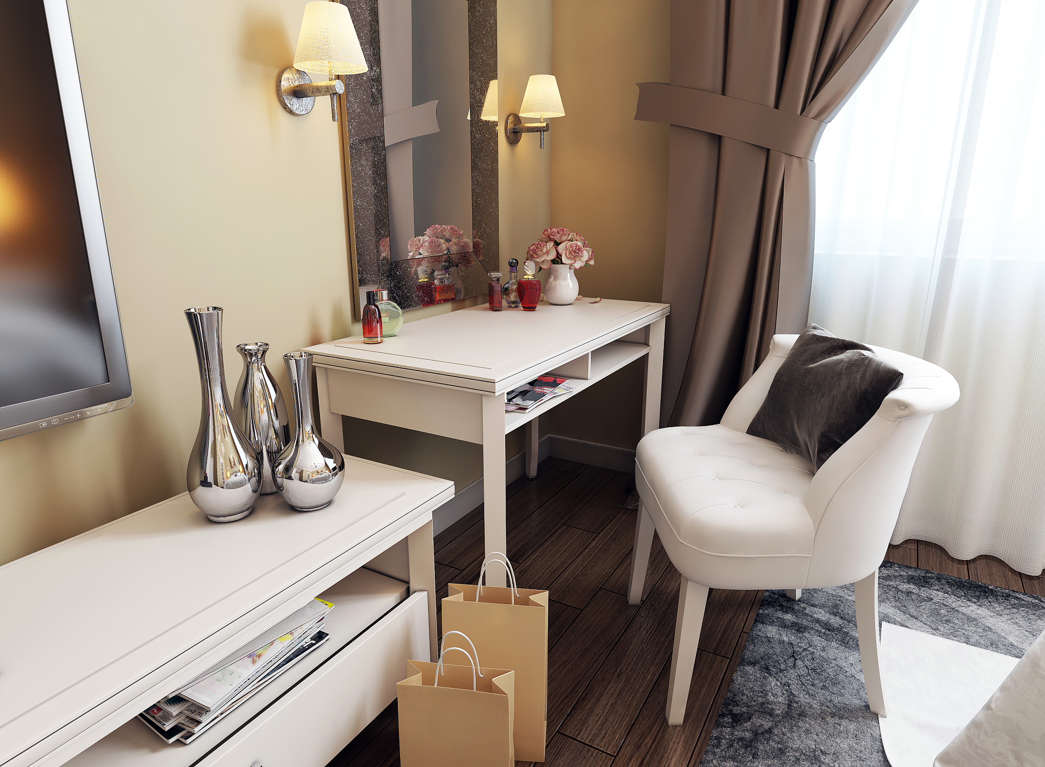 写一篇关于梳妆台的文章