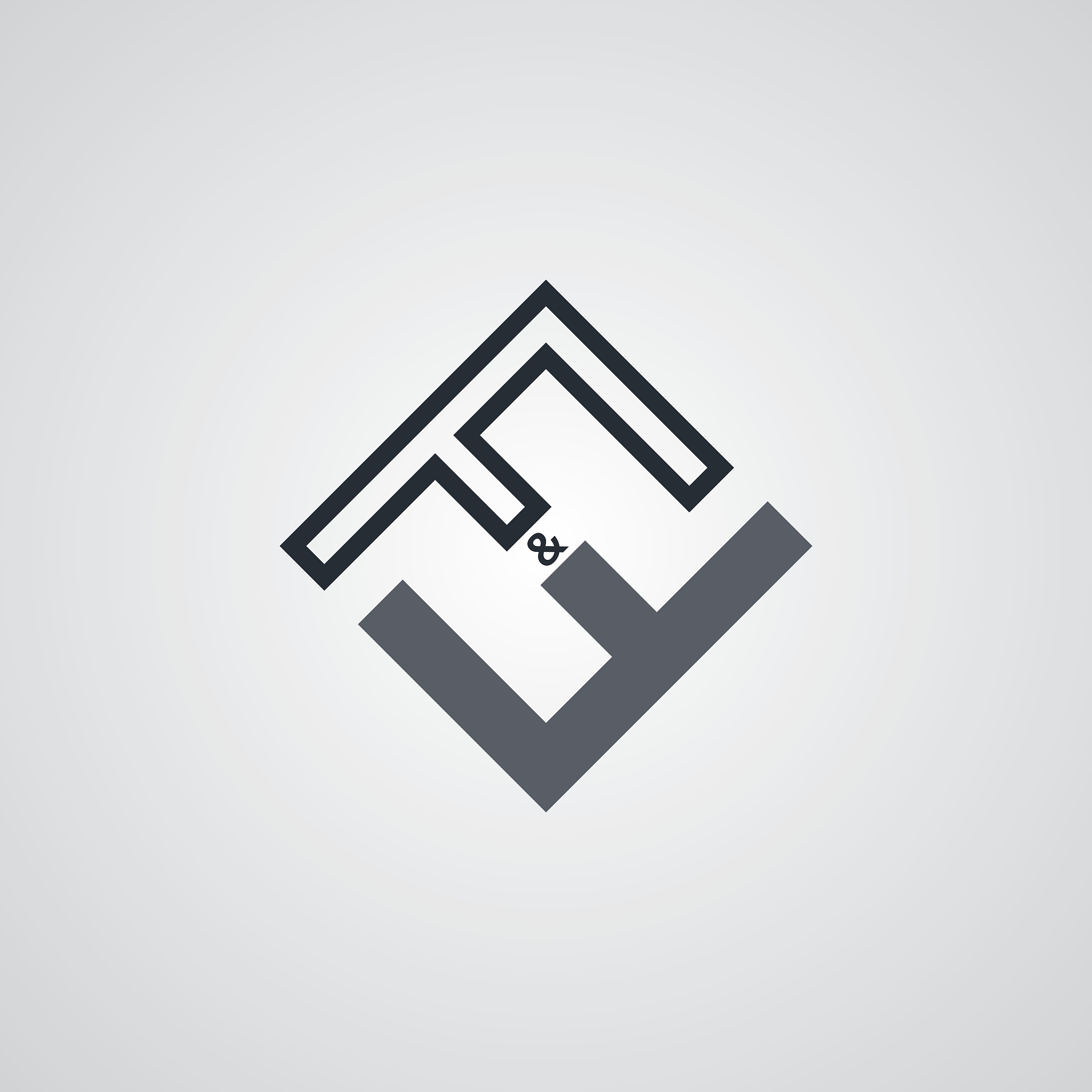 ff initial letter logotype company logo theme