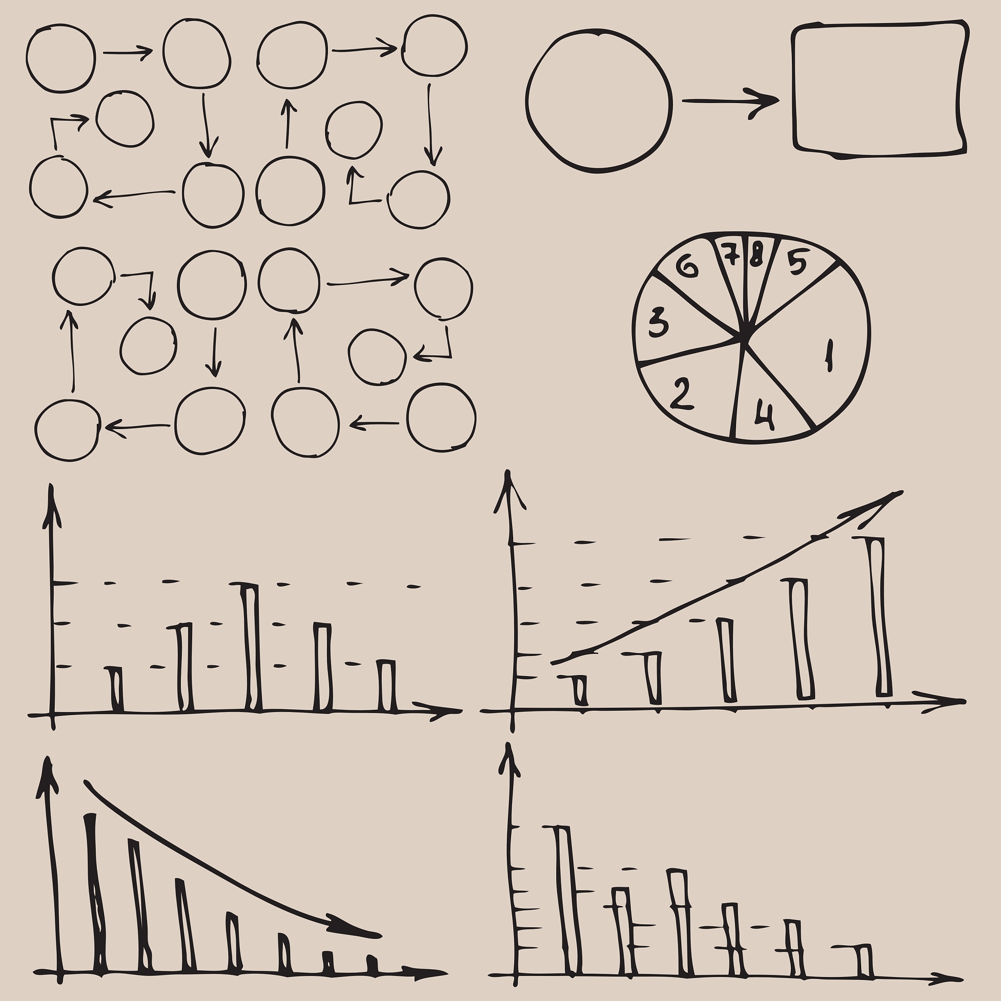 初中几何图形大全：点、线、角、三角形、四边形、圆