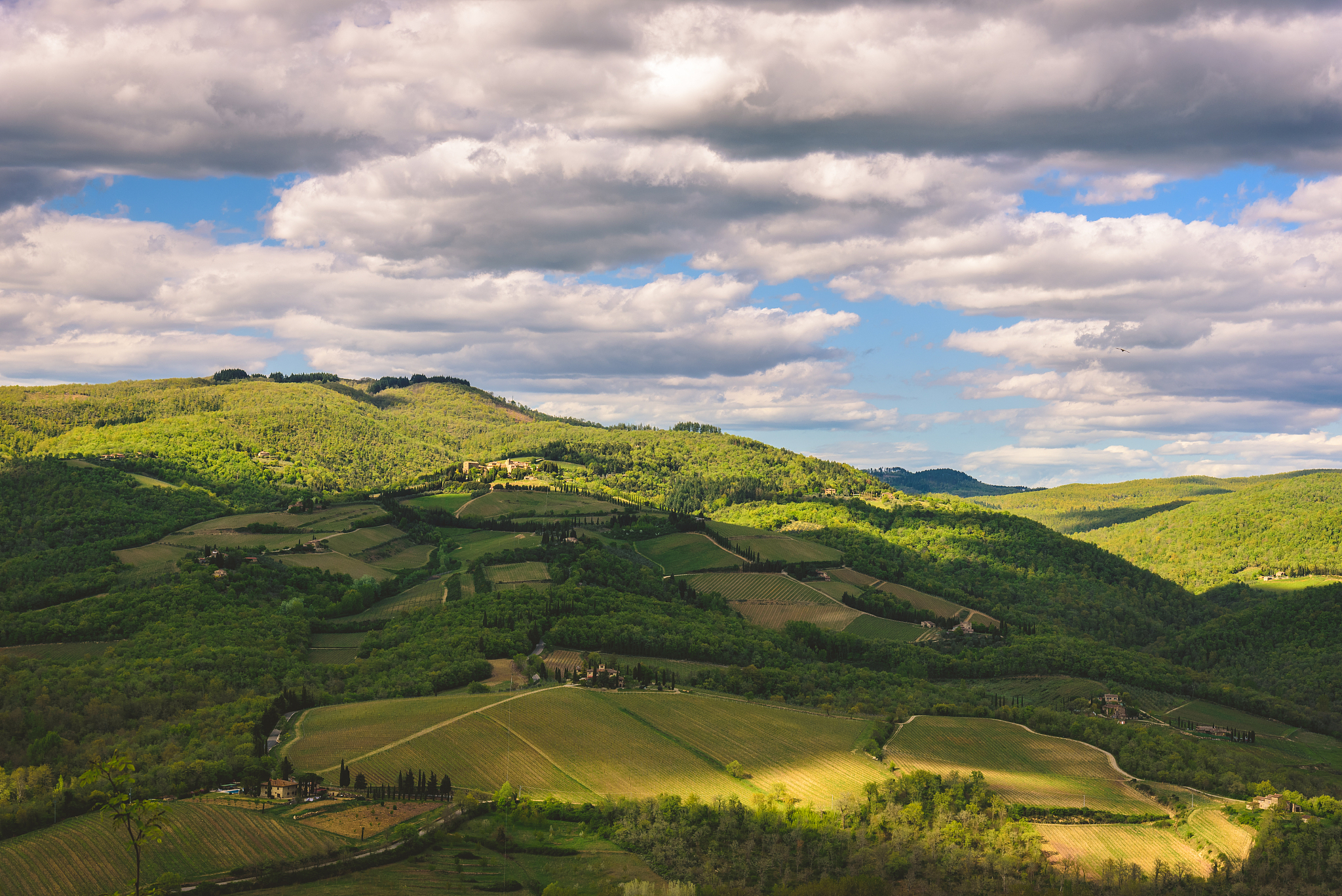 view of countryside in chianti region