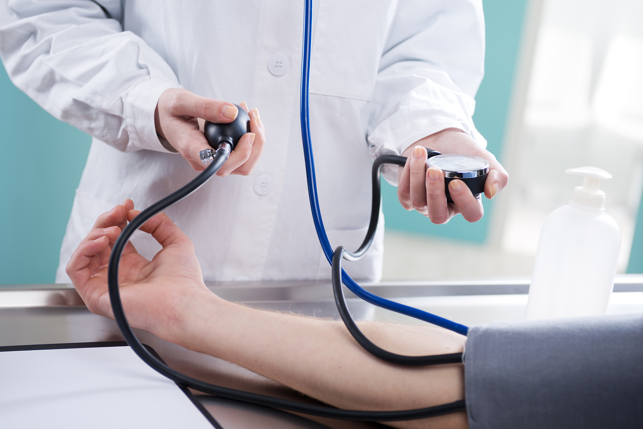 measuring blood pressure