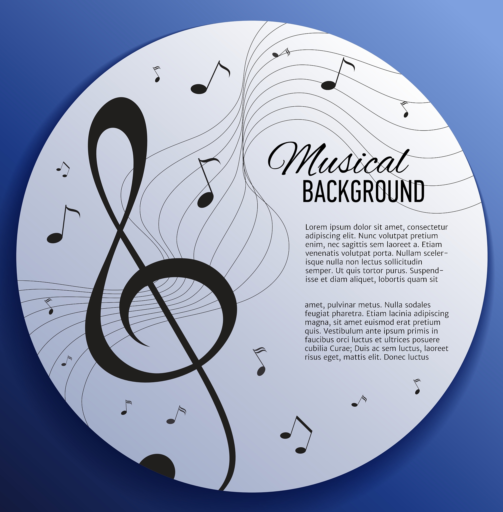 paper background with music notes