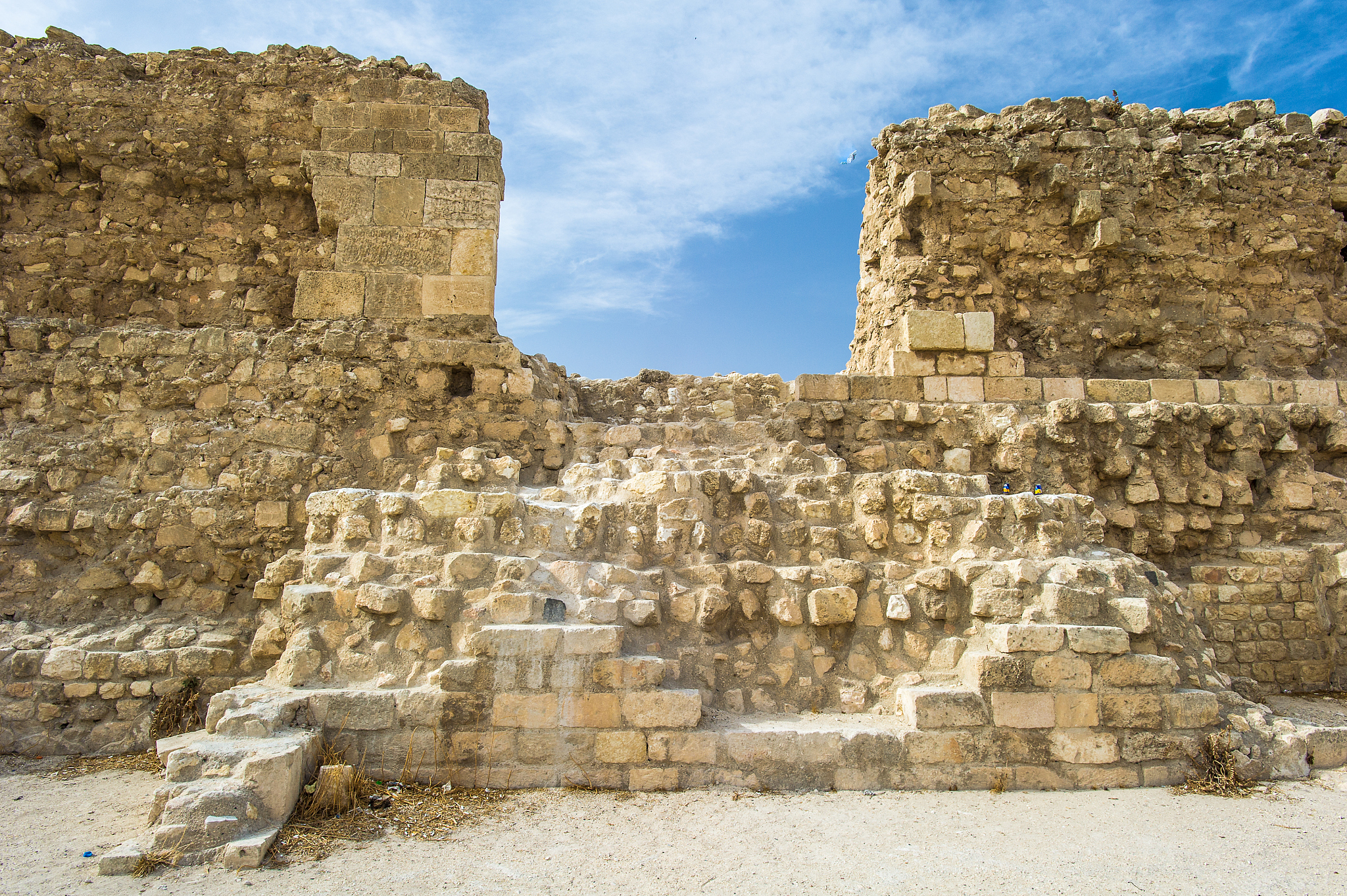ruins of aleppo, syria.