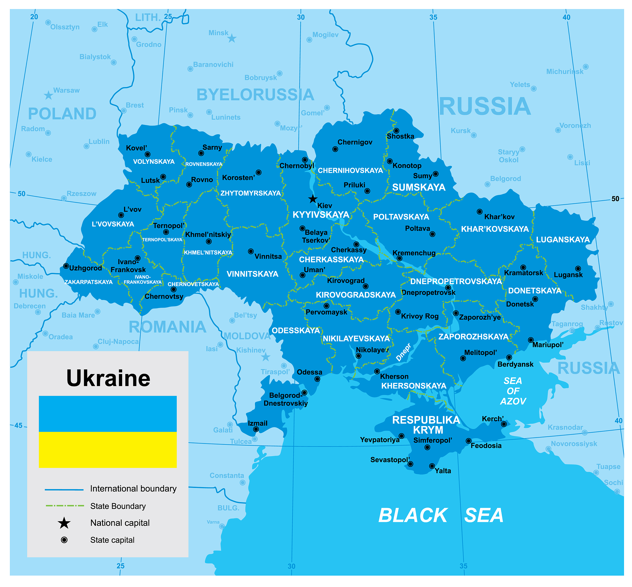 map ukraine
