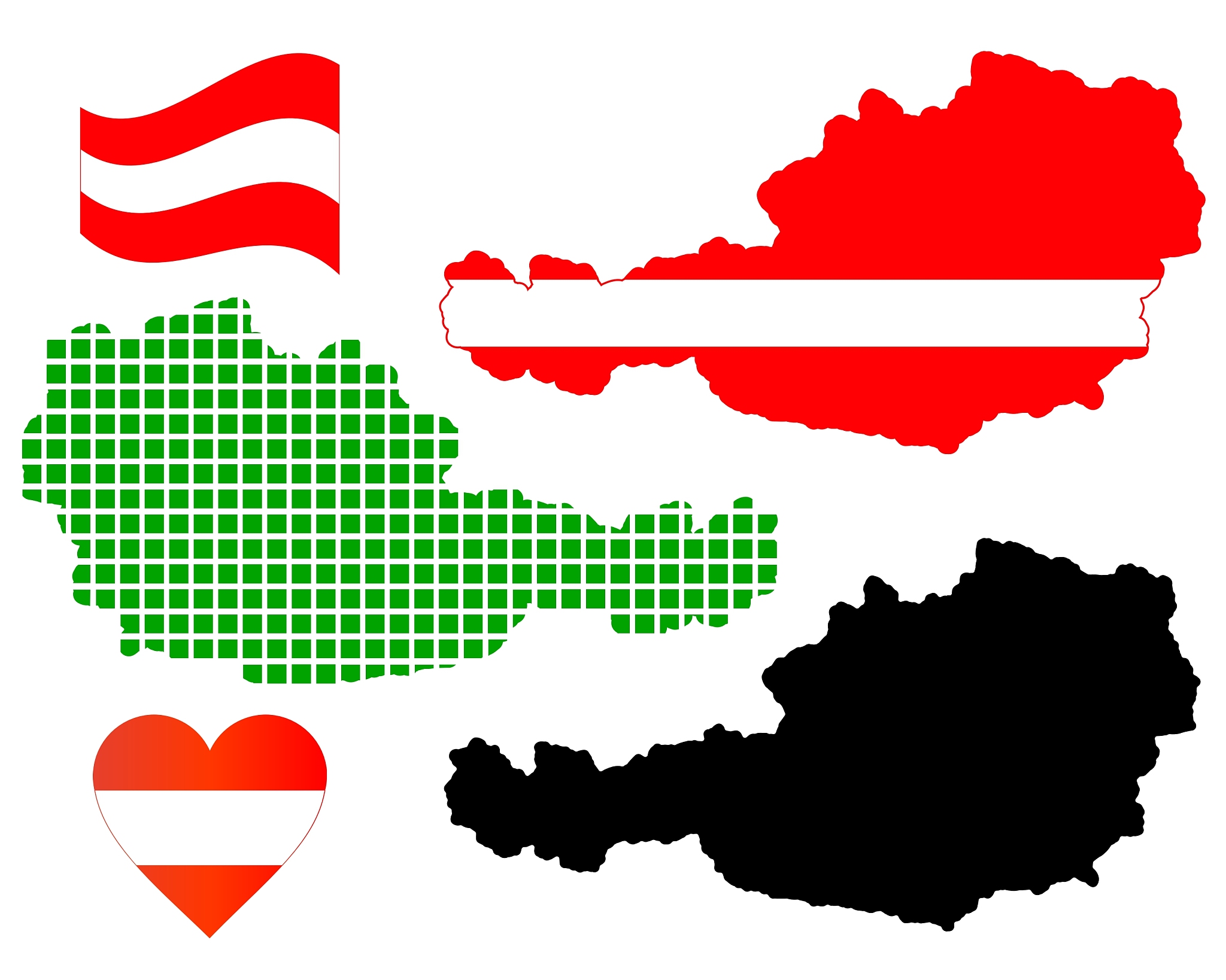 map of austria