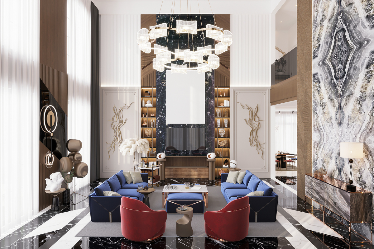 給我一個關於售樓部的文案該售樓部的風格是中式典雅、輕奢大氣、現代簡約、舒適自然的結合。