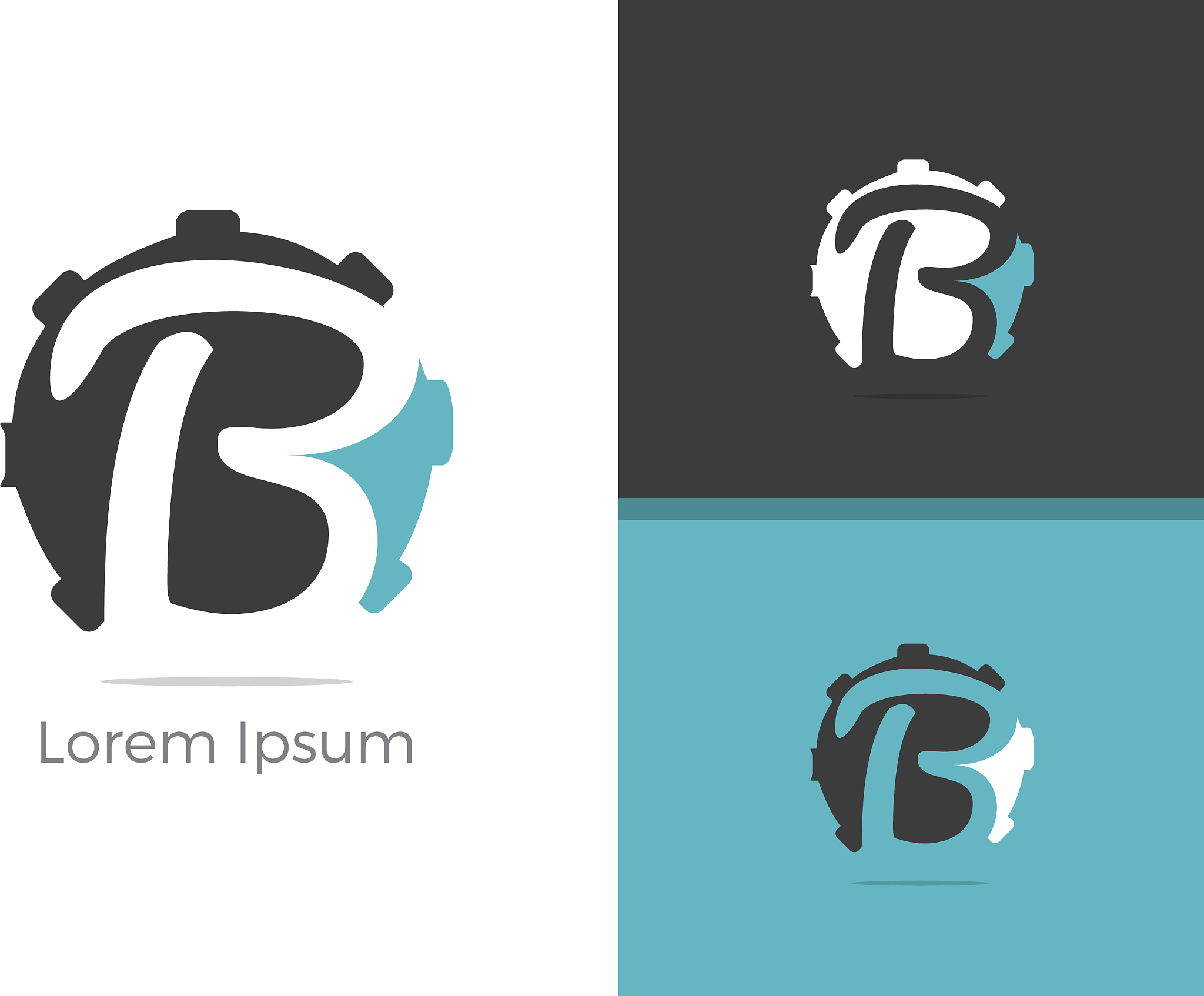 b letter logo design