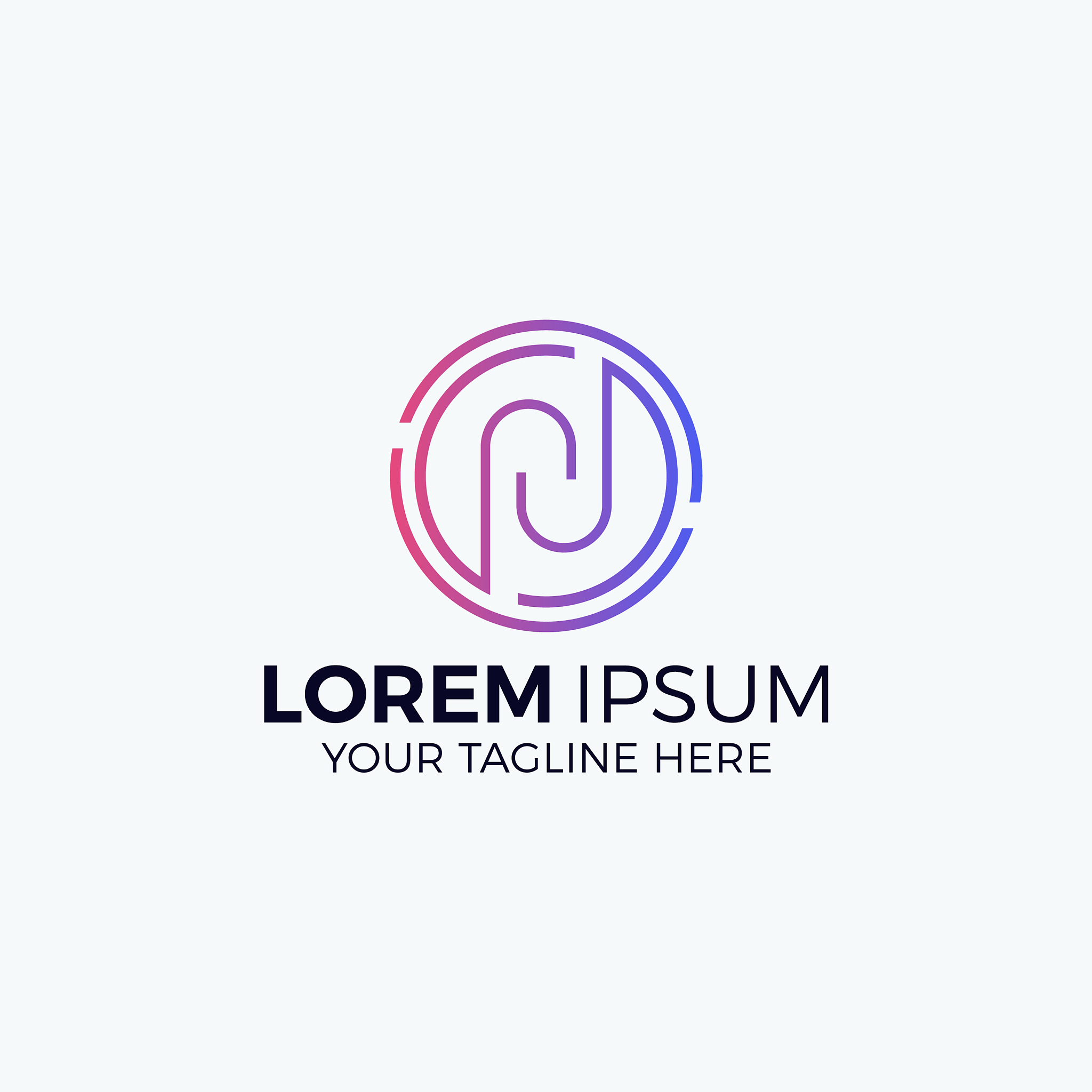 identity scan logo design abstract identity logo