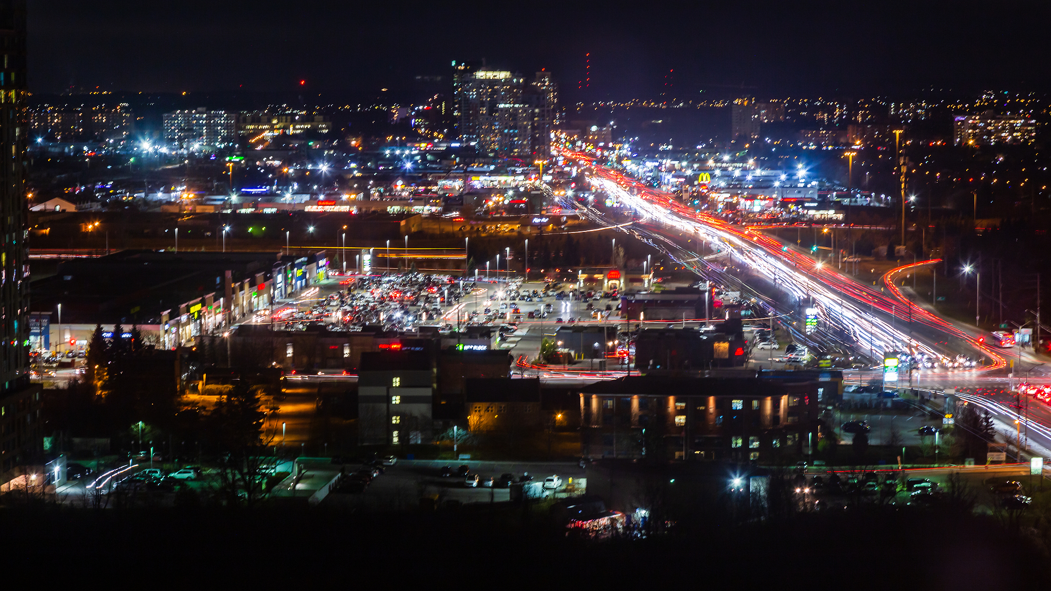 city and traffic at night