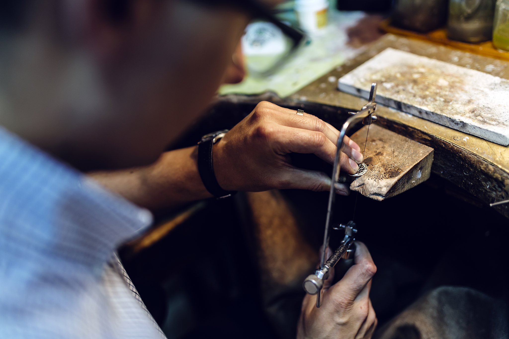 jeweler making jewelry