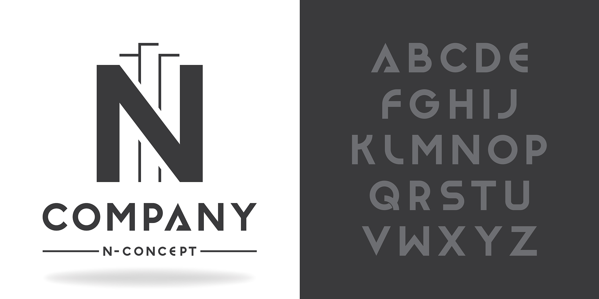 real estate, business logo template. font character design with 