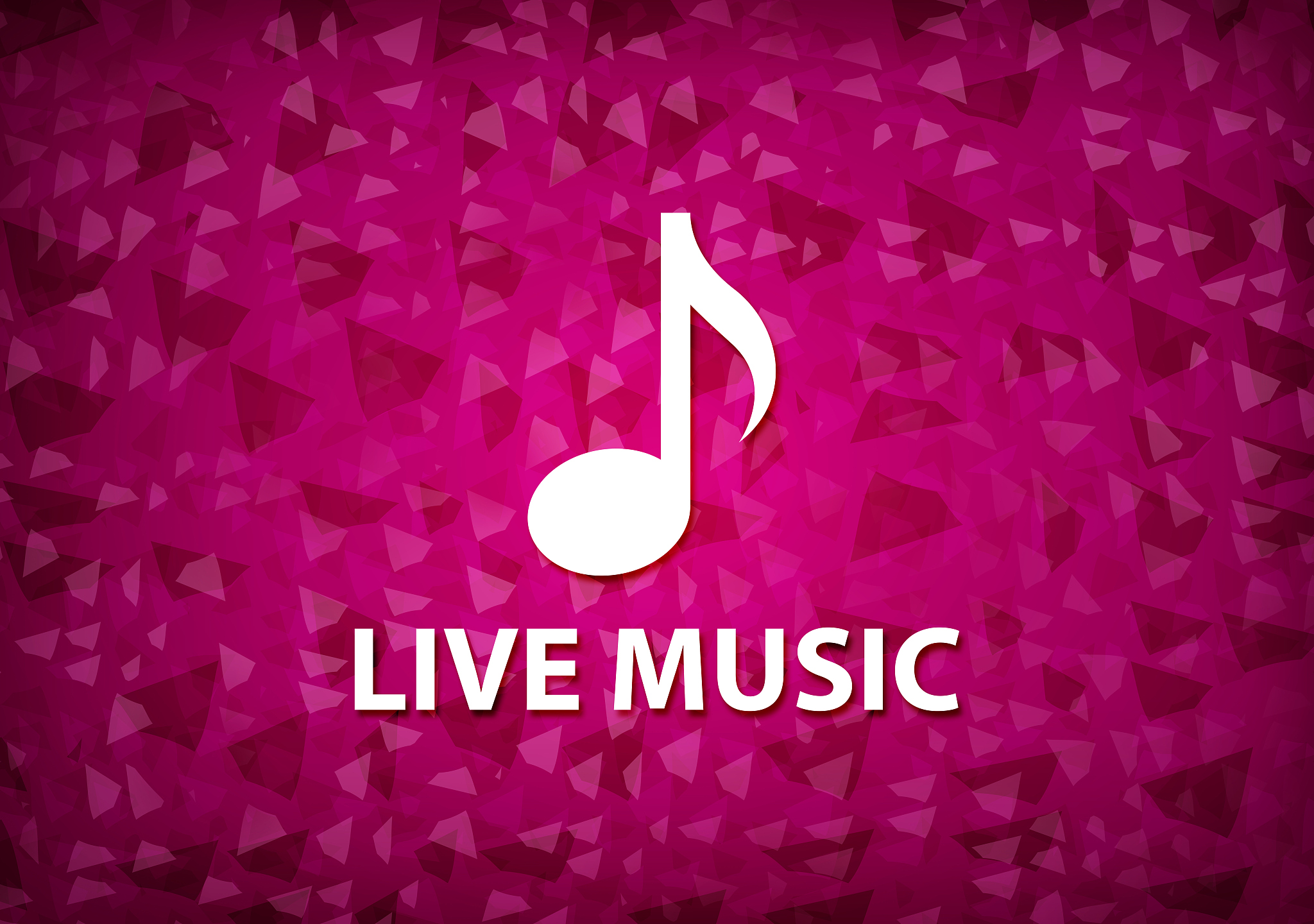 live music pink background