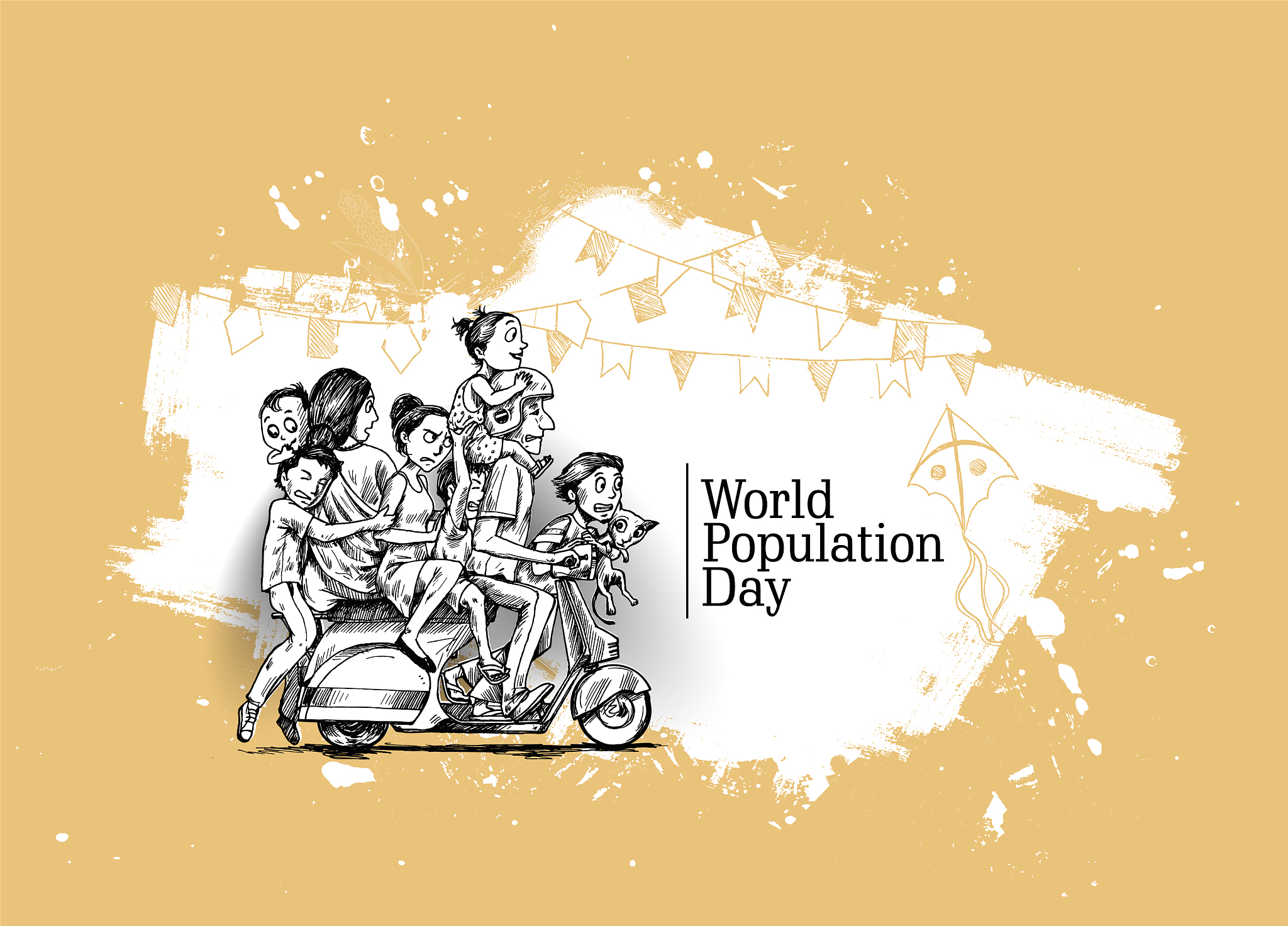 world population day 11 july happy with his