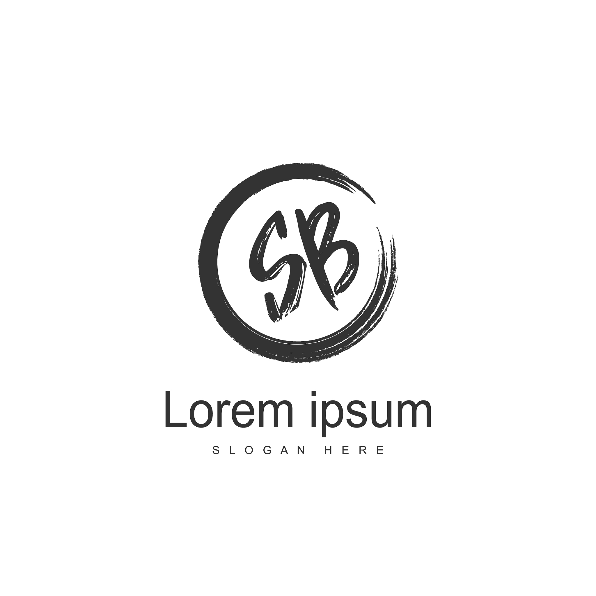 sb letter logo template initial letter logo design
