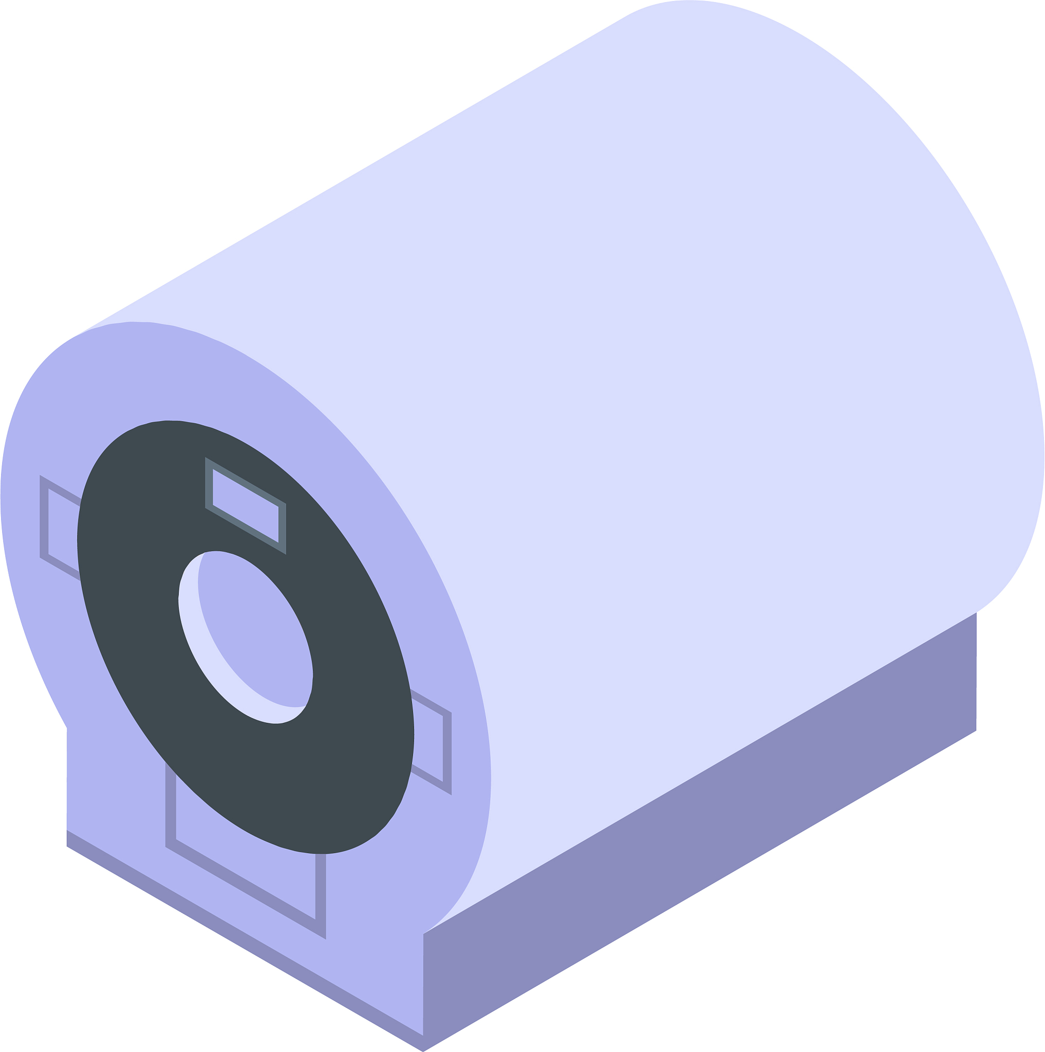 magnetic scanner icon isometric style