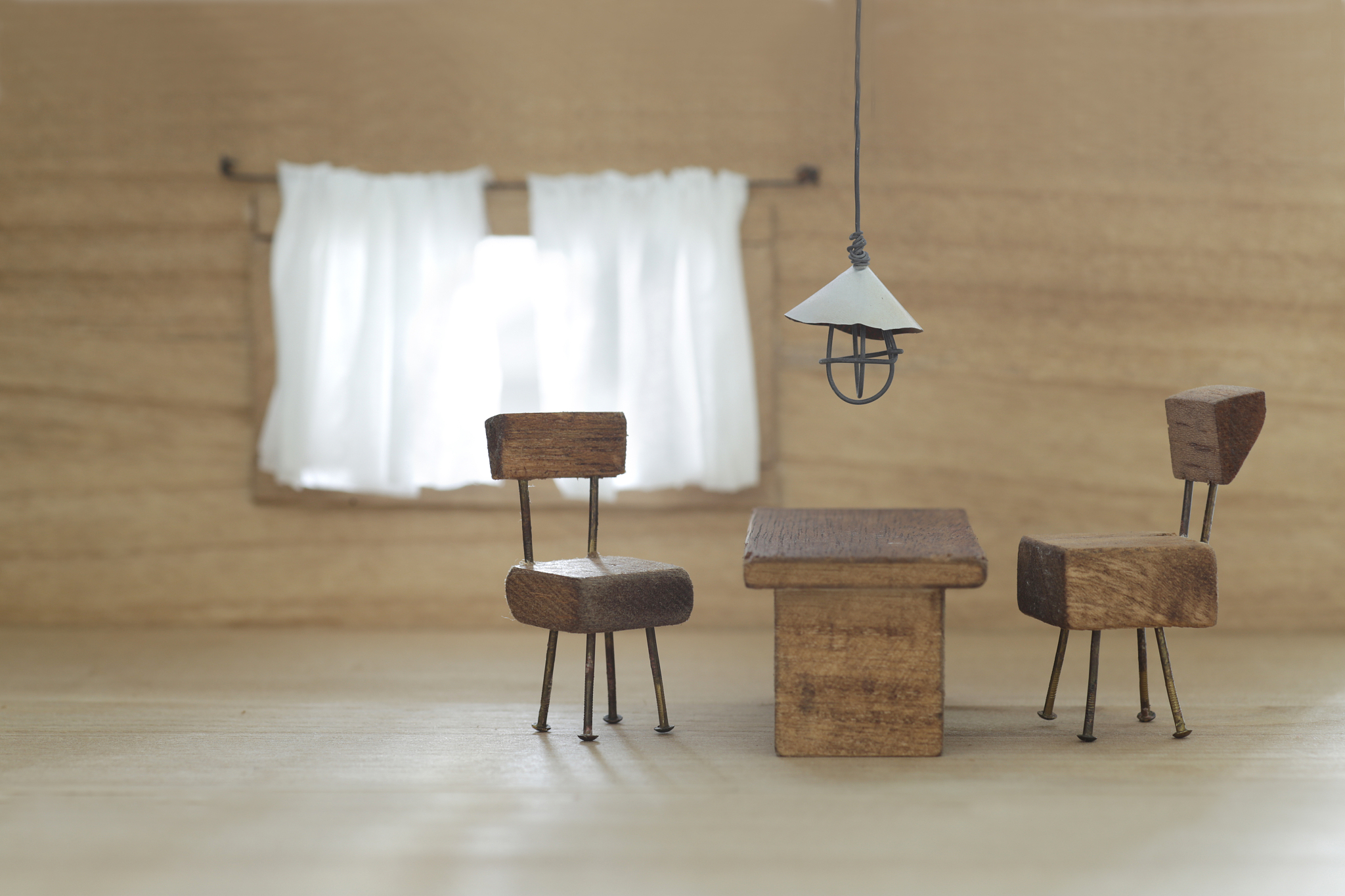 my home imaged with a window model of curtains and a small model