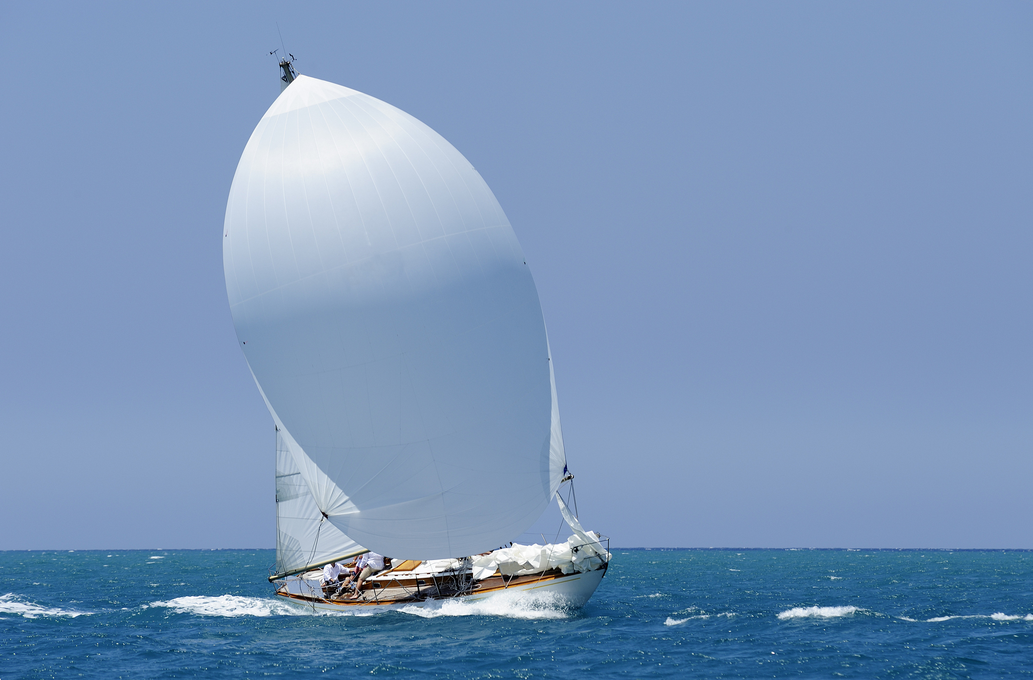 white spinnaker