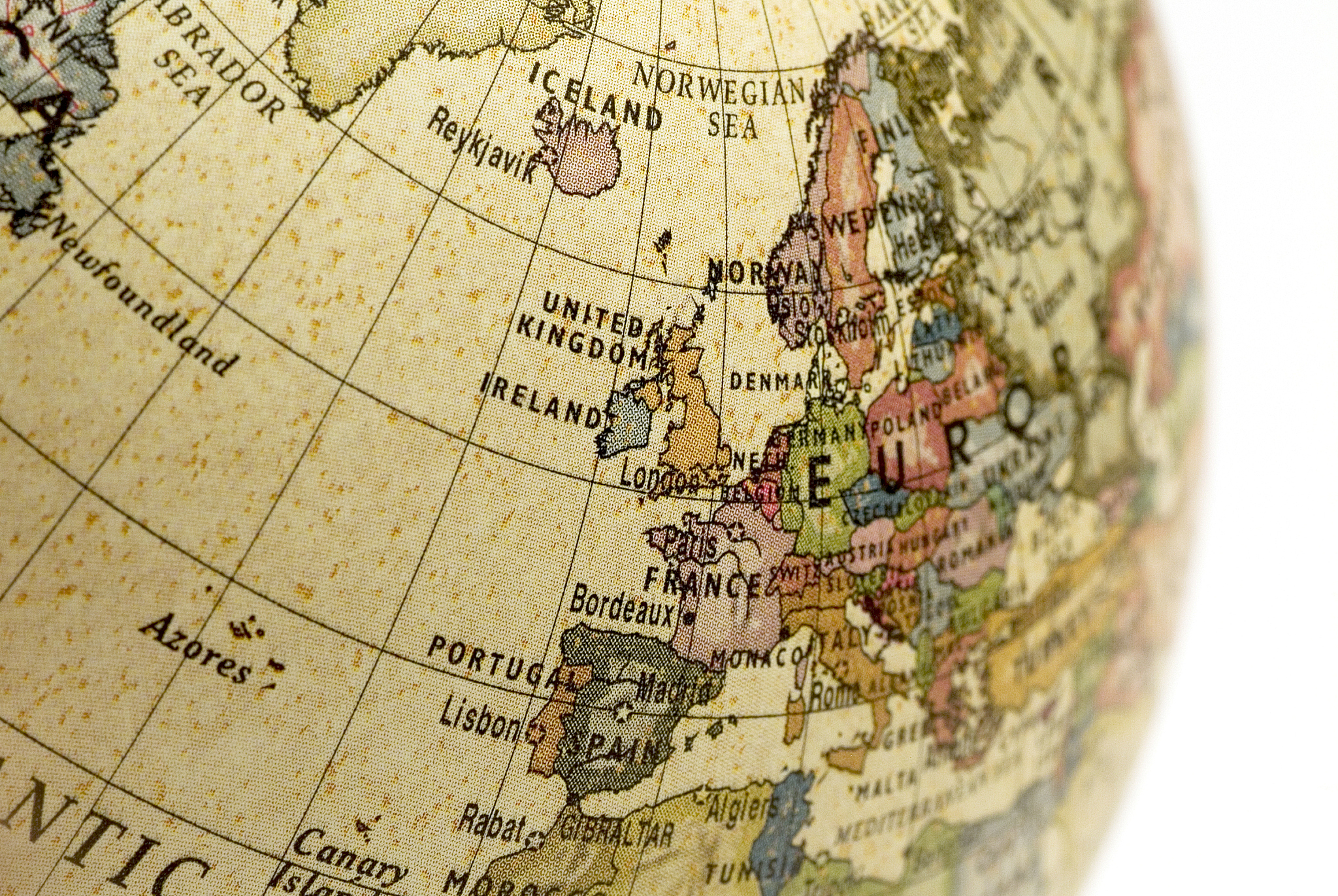 mini globe uk and europe