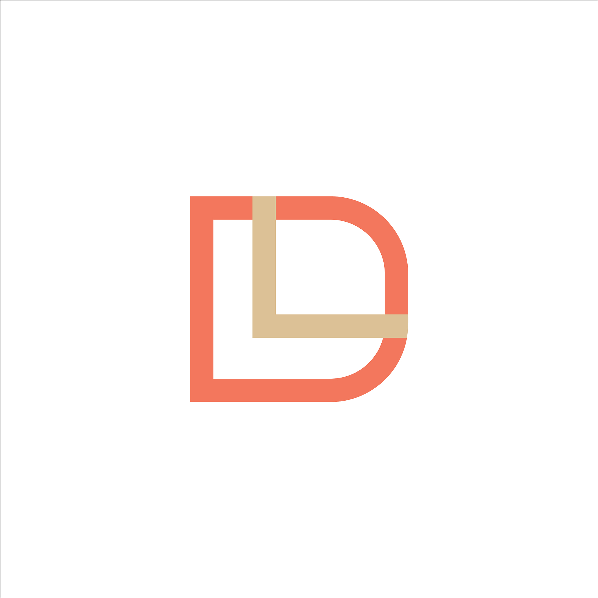initial letter dl logo template design