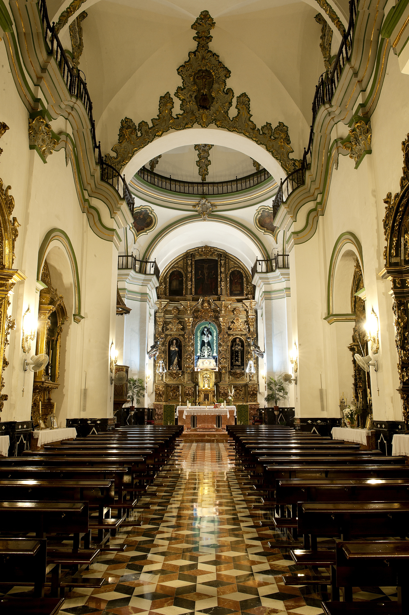 inside a church