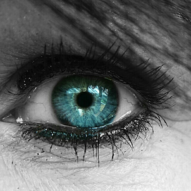 close-up of eye