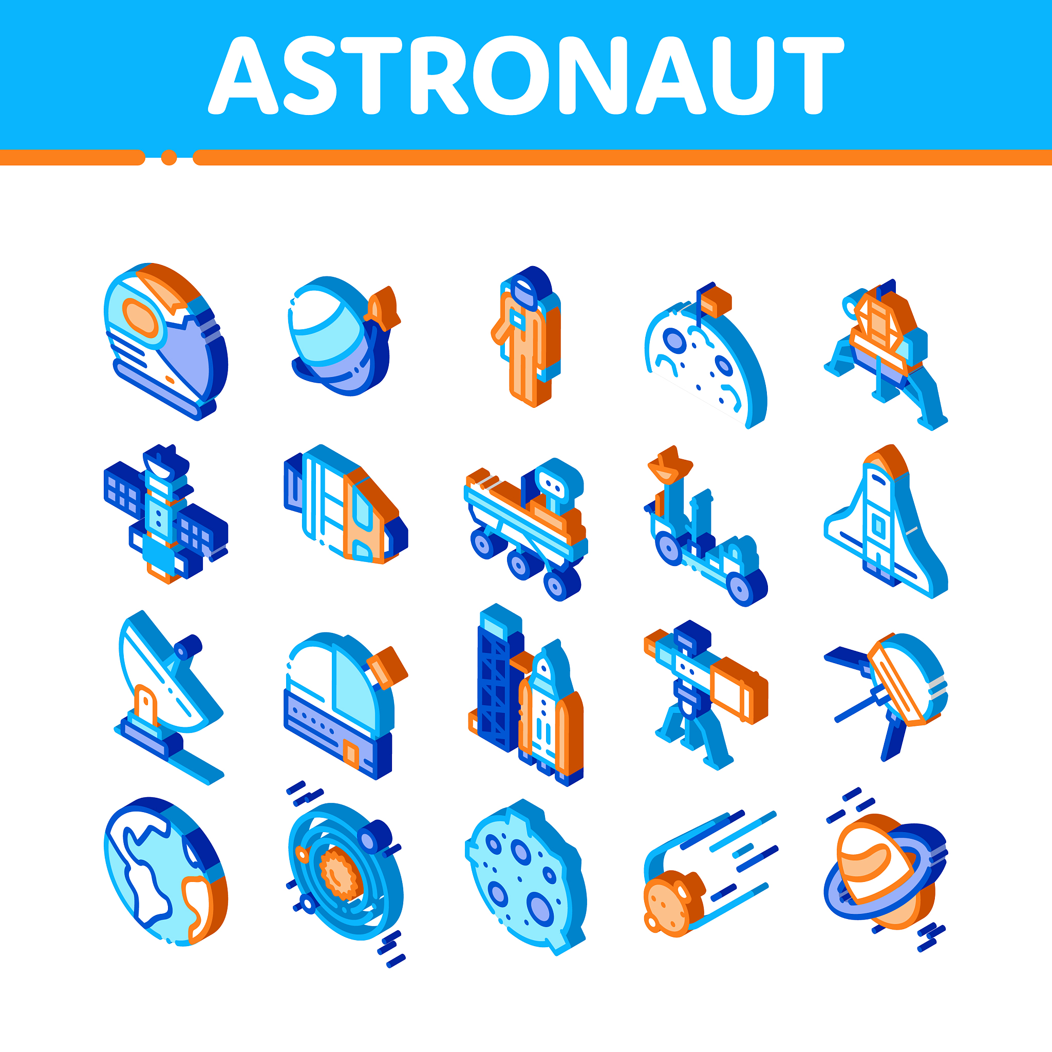 Isometric MINI Cute Surreal Future Brown Bear Soldier - Astronaut Helmet, Red Skin