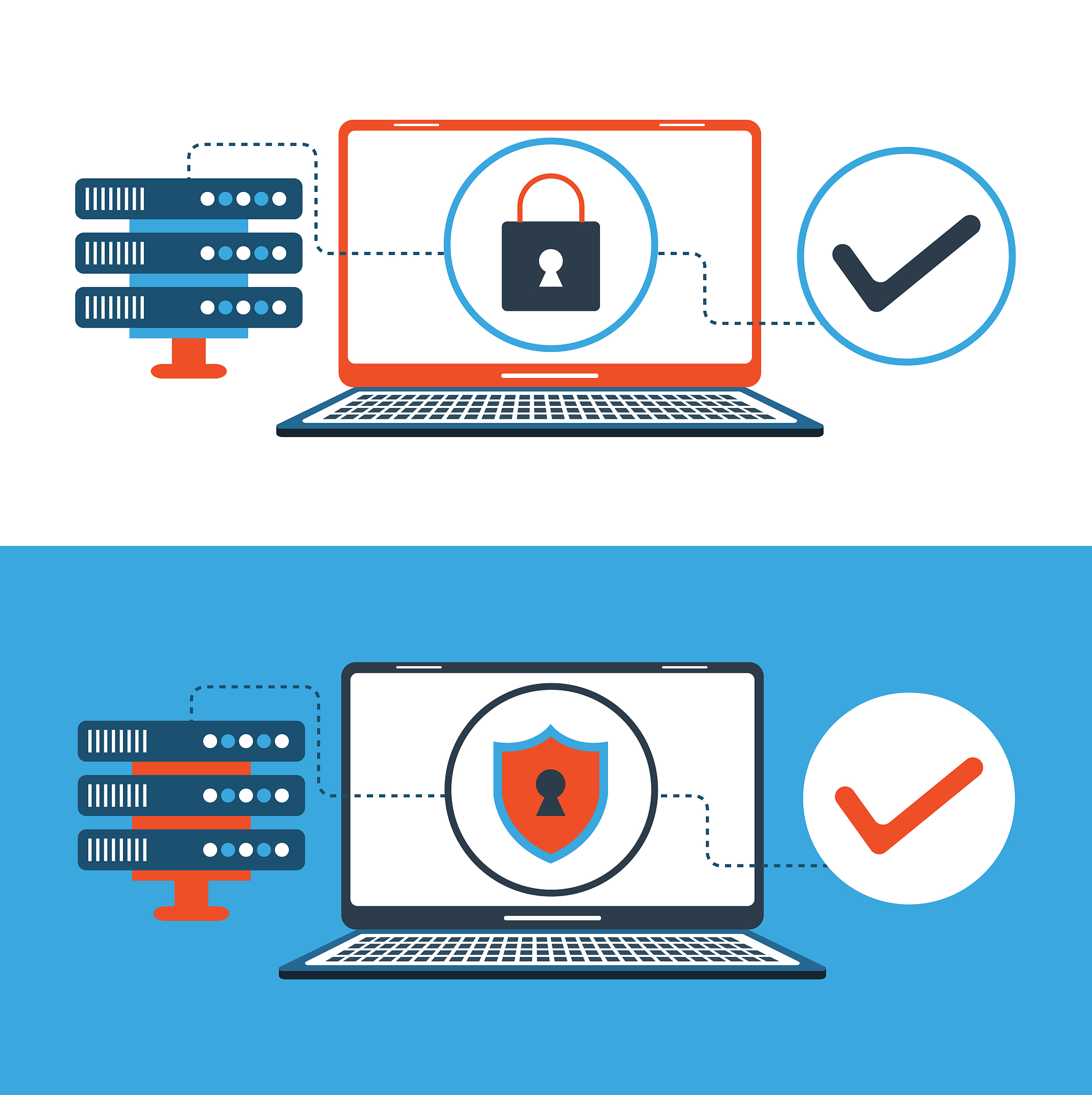 secure internet concept - illustration