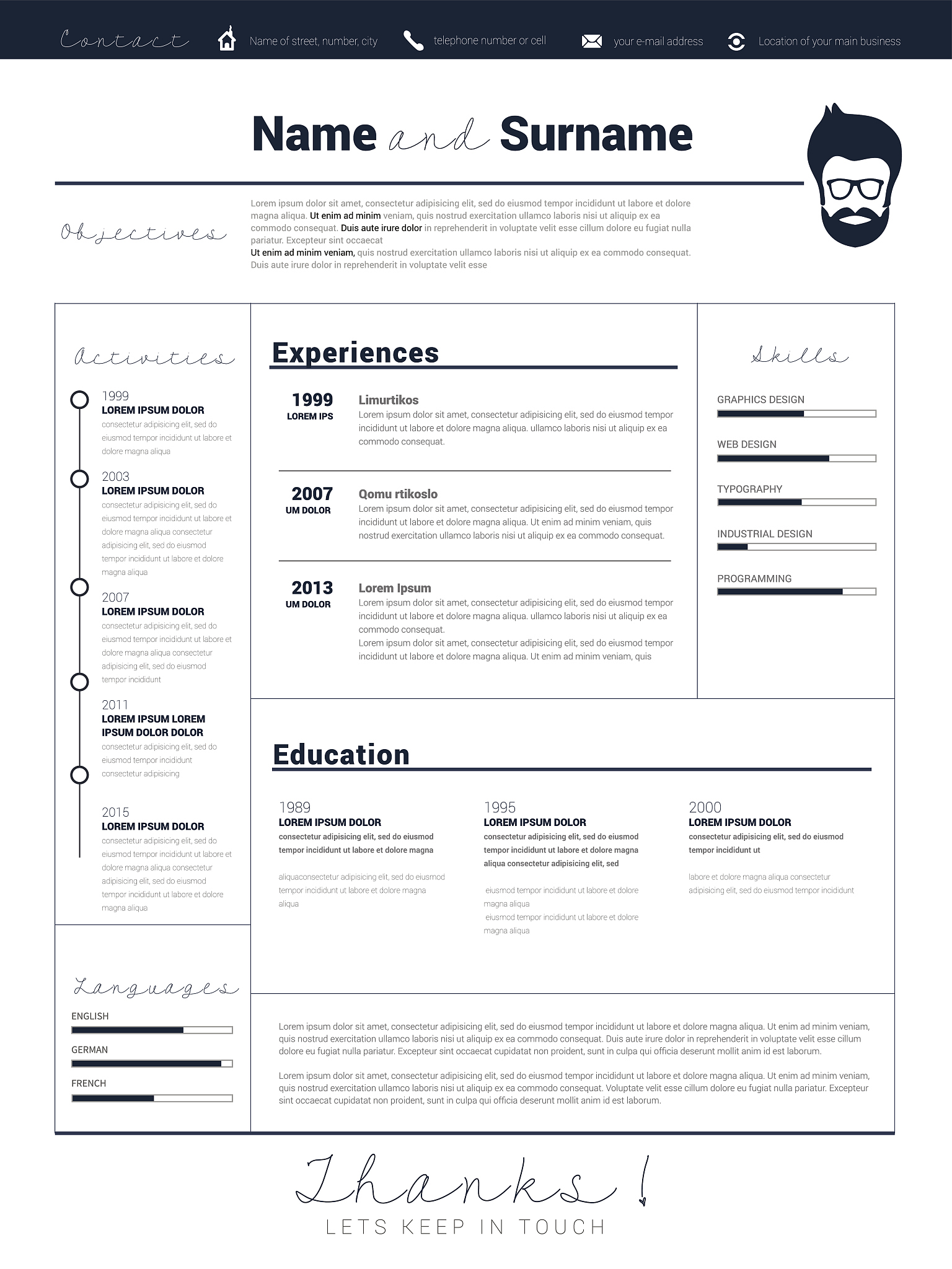 帮我做一份学生简历