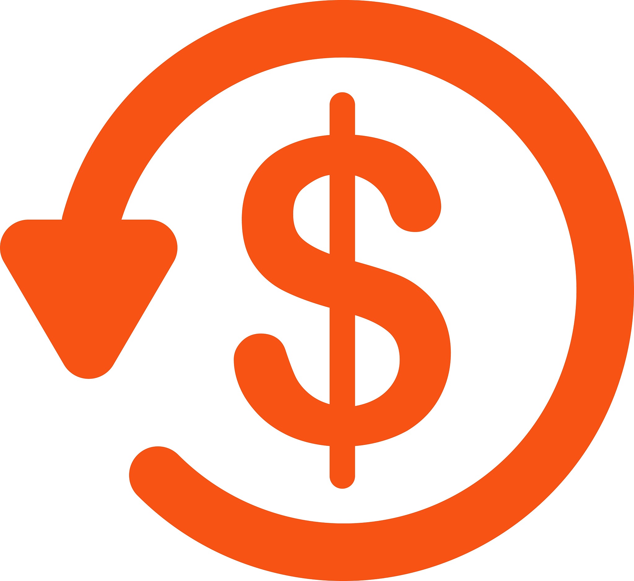 refund icon from business bicolor set