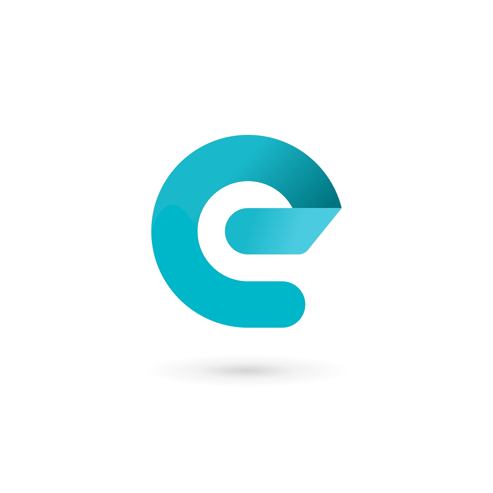 letter e logo icon design template elements