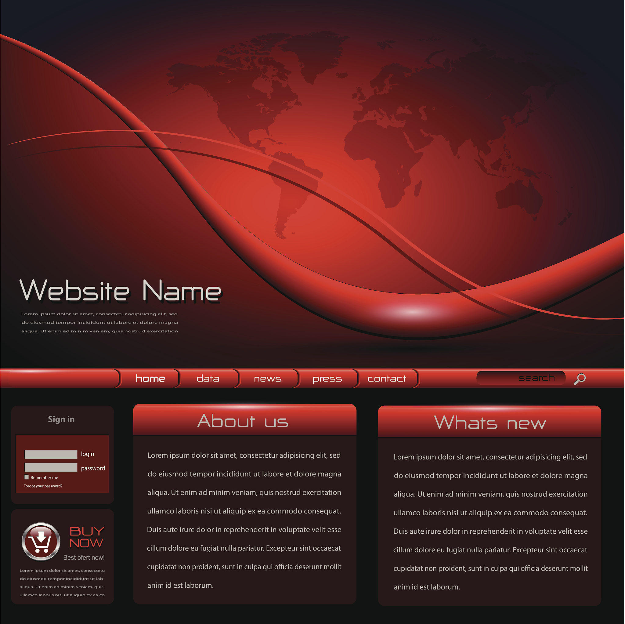 website template