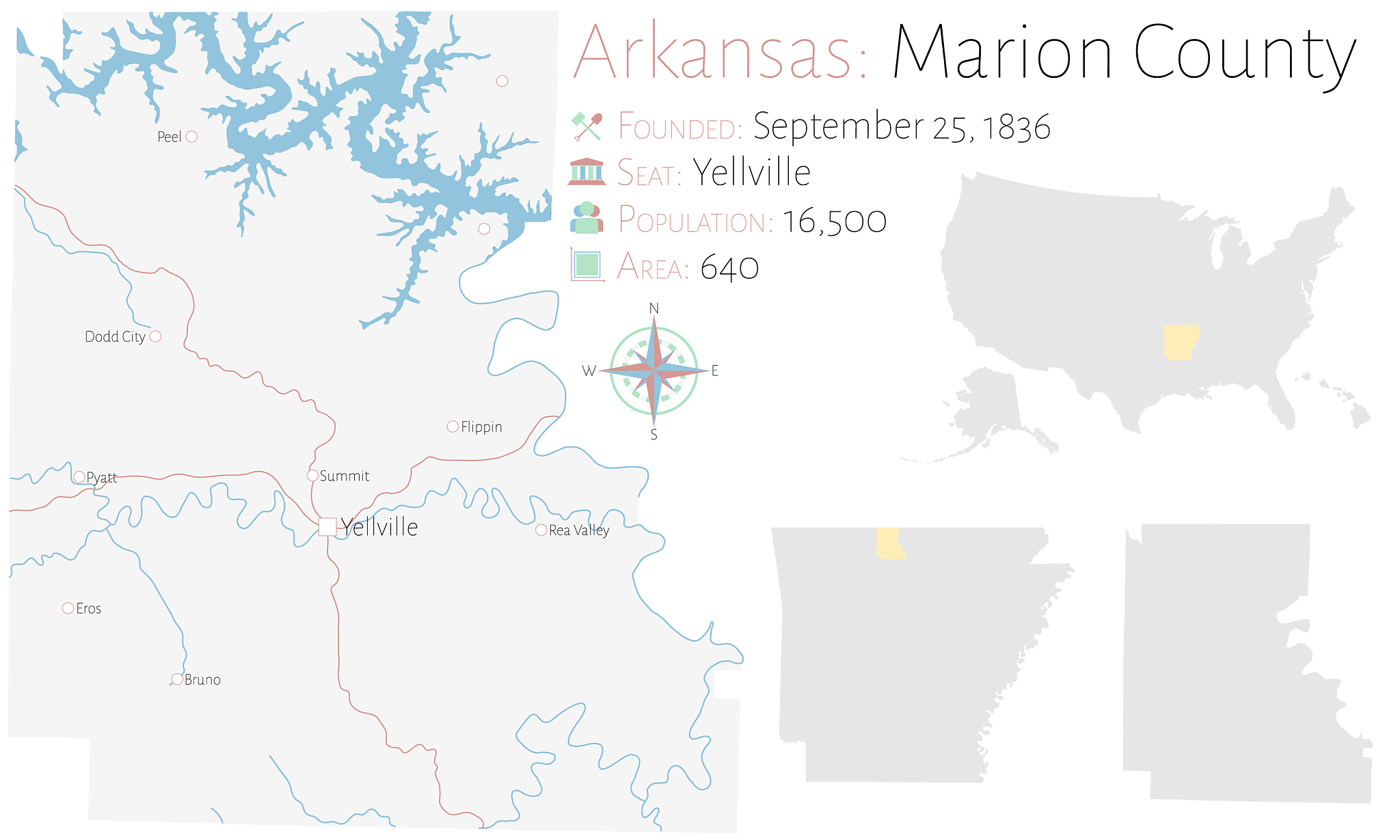 map marion county in arkansas