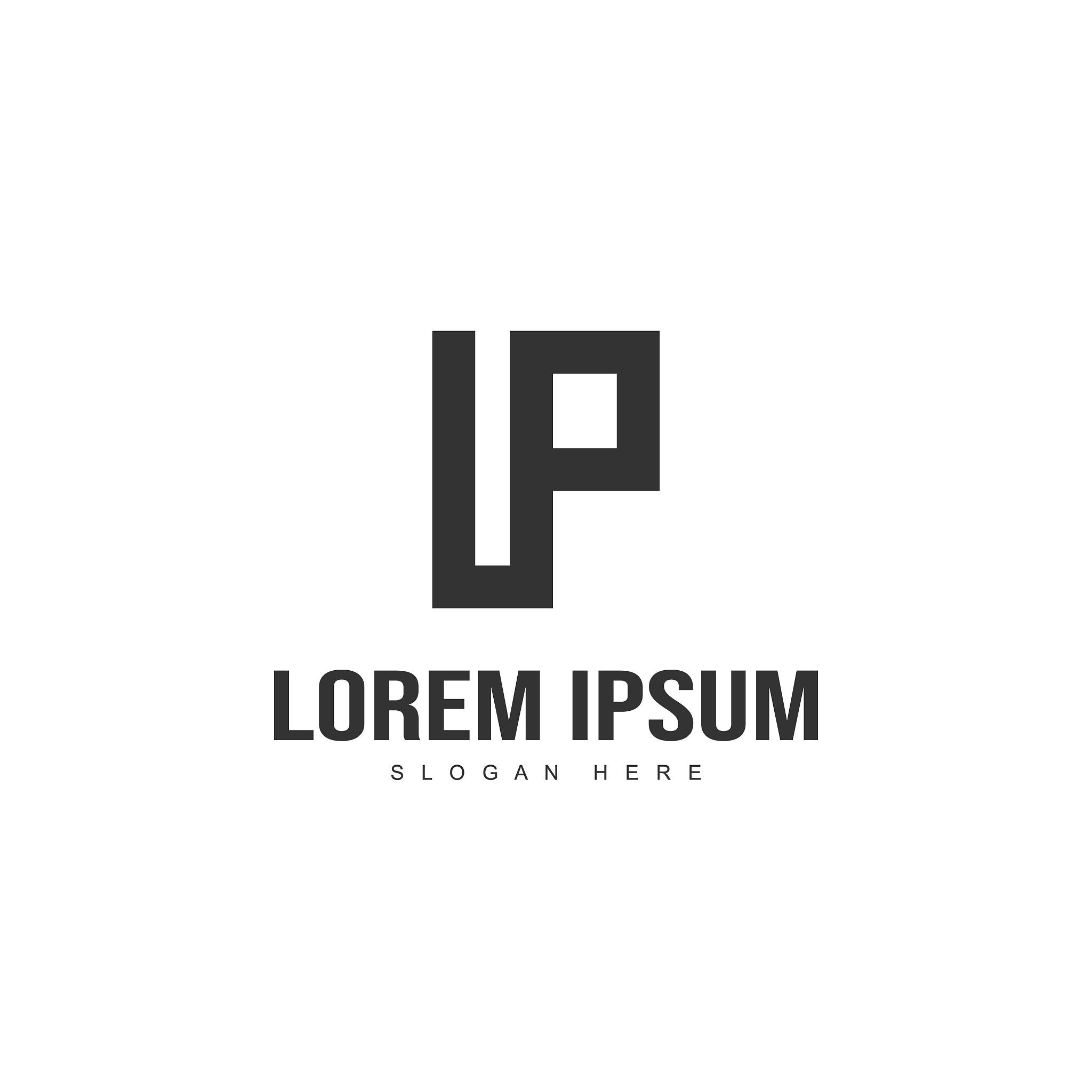 initial letter logo design minimal letter logo