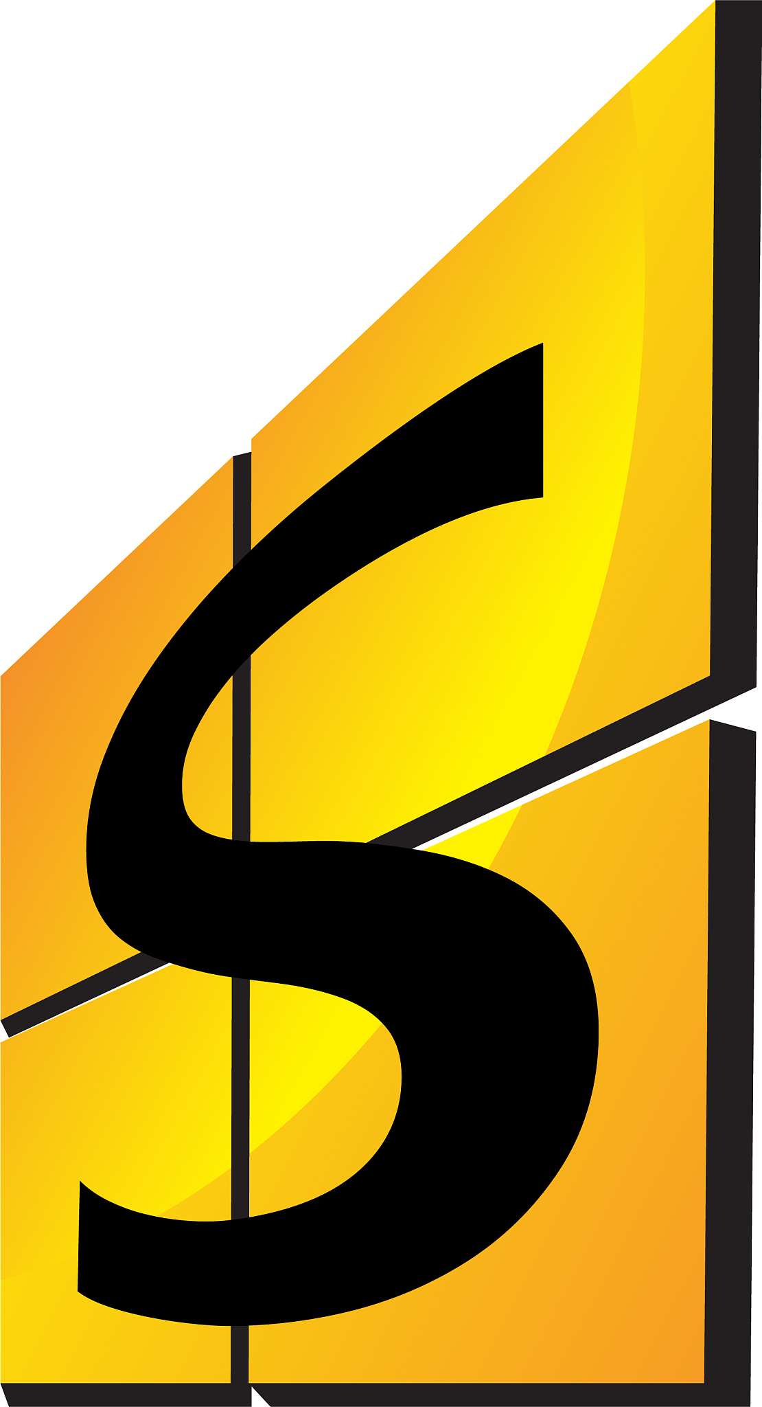 modern logo solution letter s