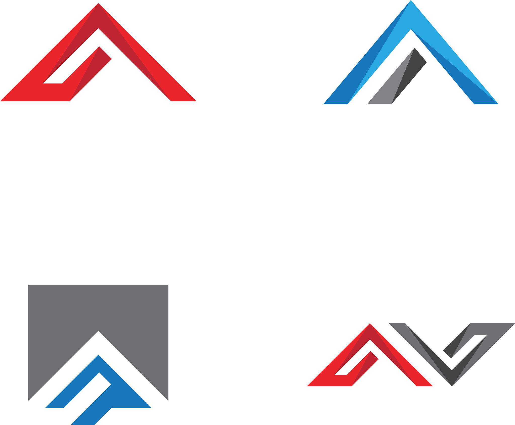 a letter logo template icon