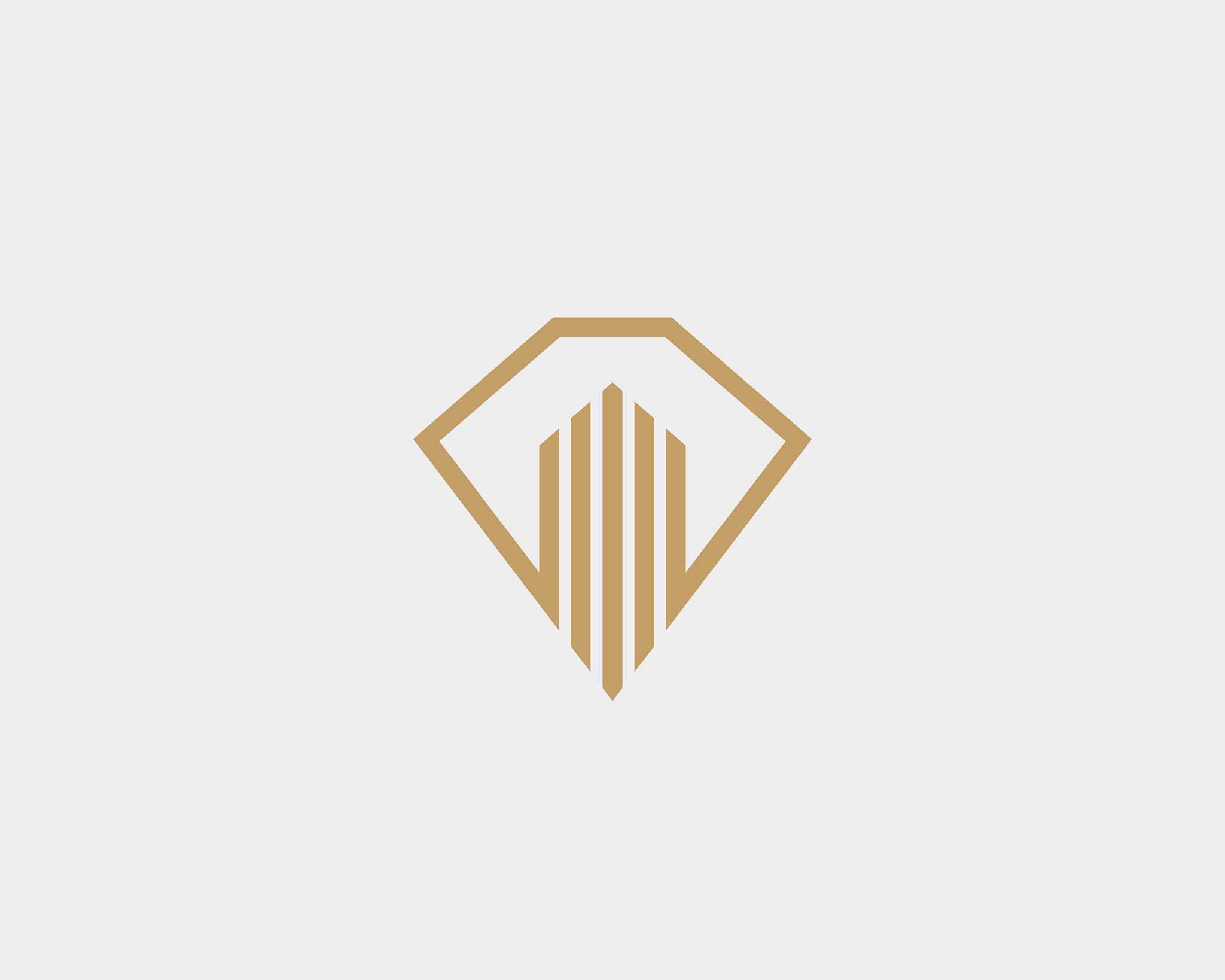 diamond real estate icon design. luxury home construction idea v