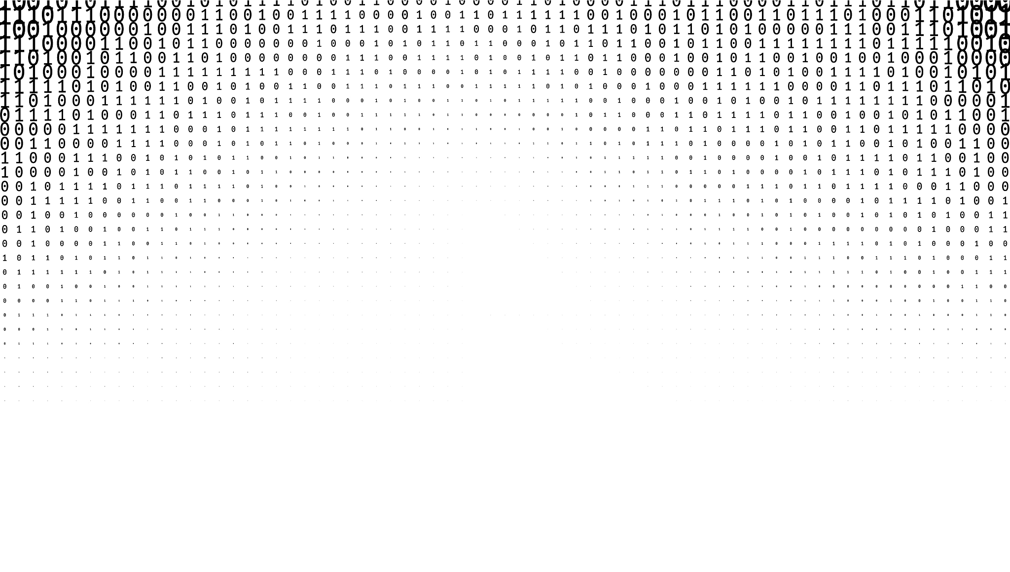 gradient binary code digits background