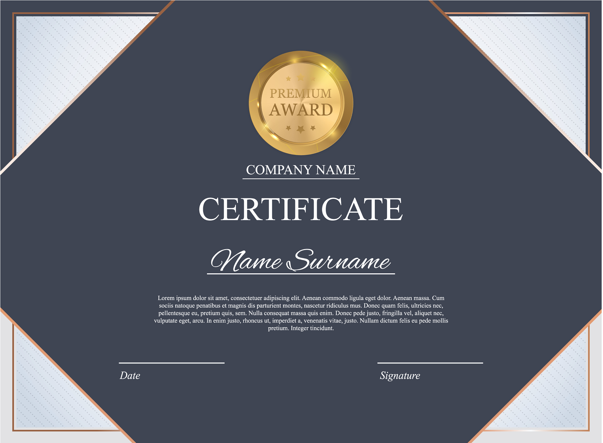 certificate template background award diploma