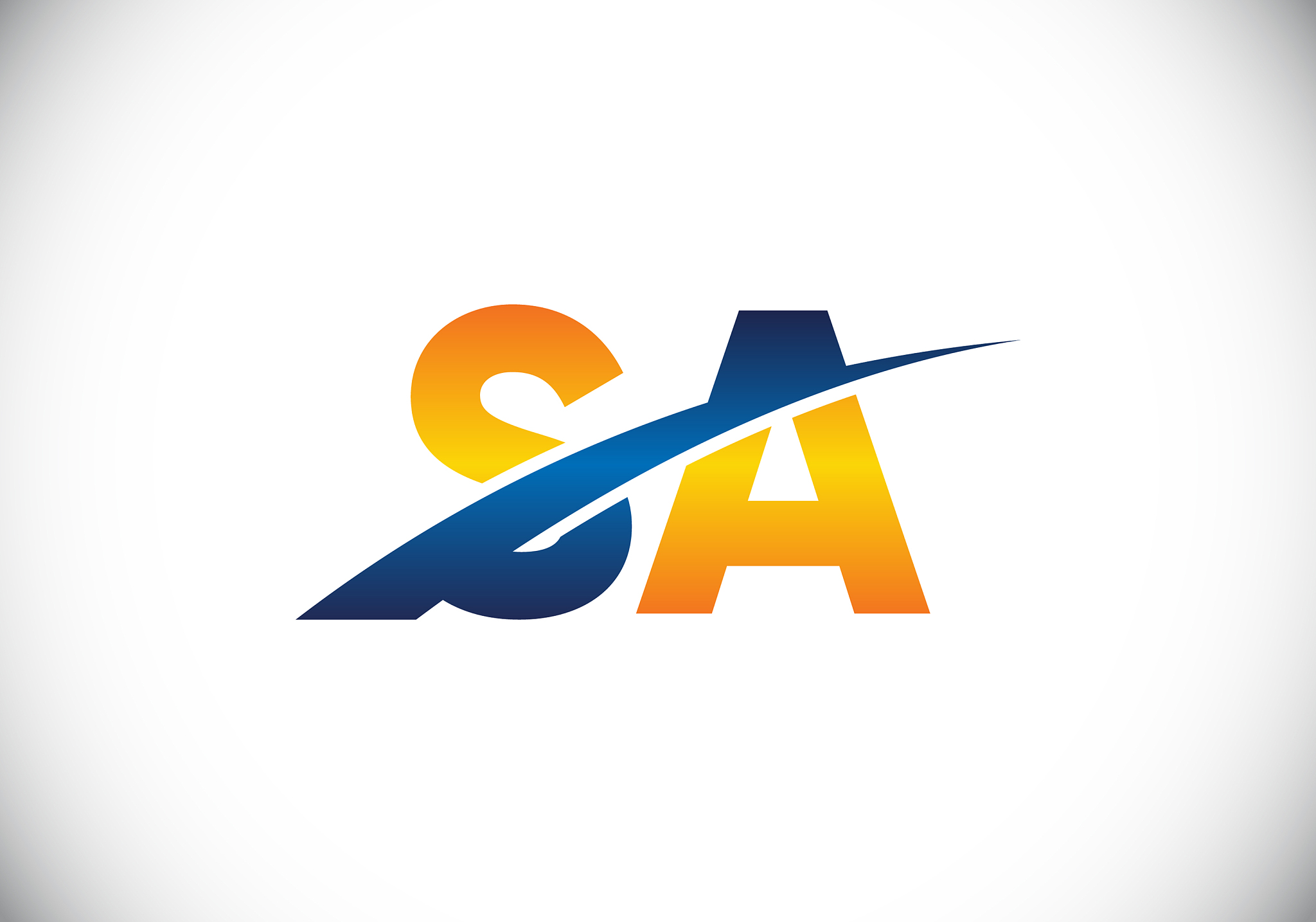 initial monogram letter s a logo design template