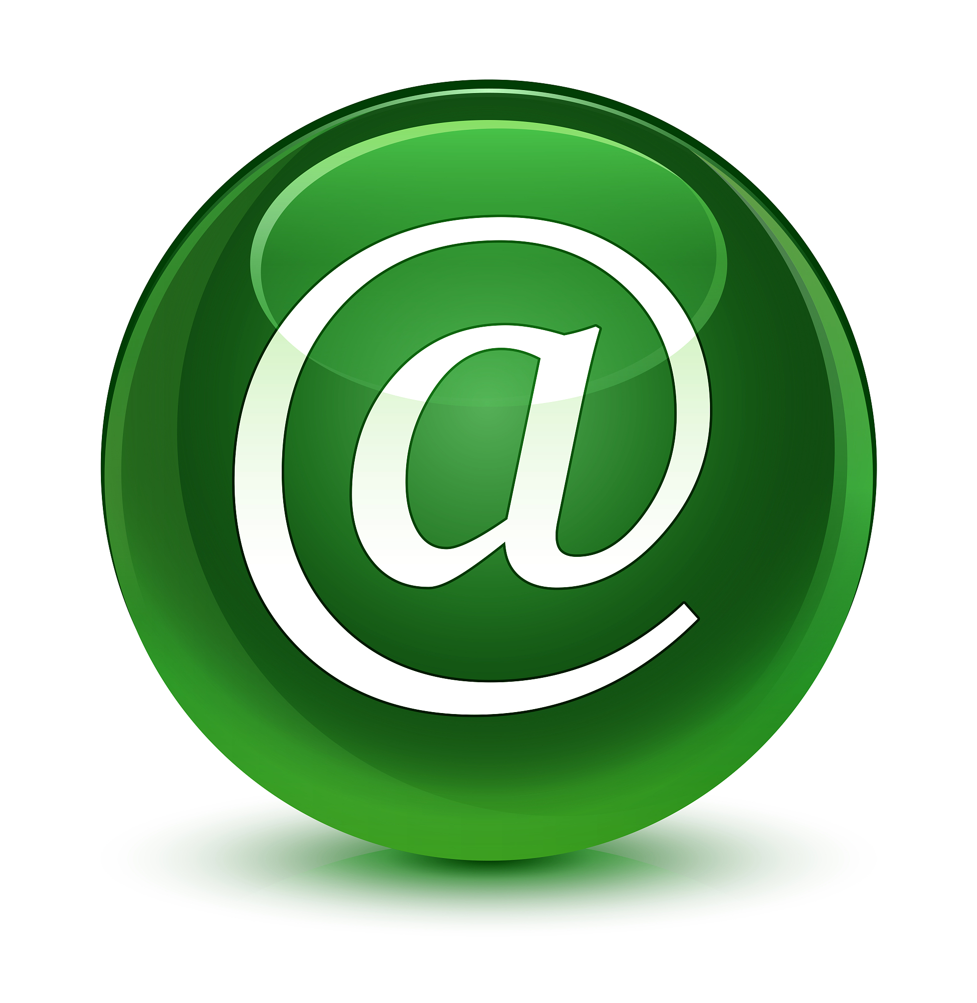 email address icon glassy soft green round button
