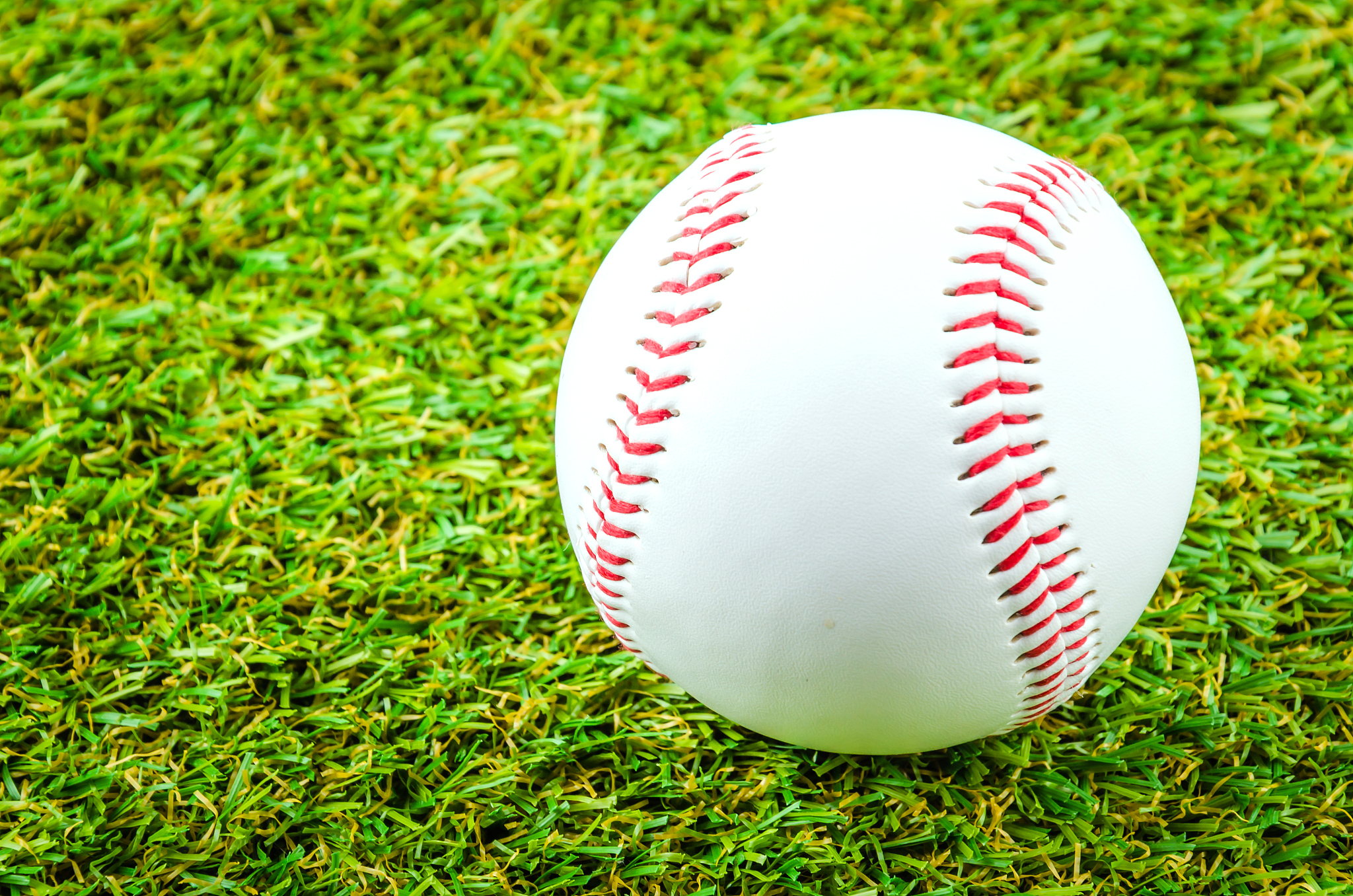 baseball on green grass